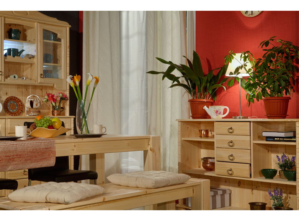   Стеллаж с 4 ящиками Айно  