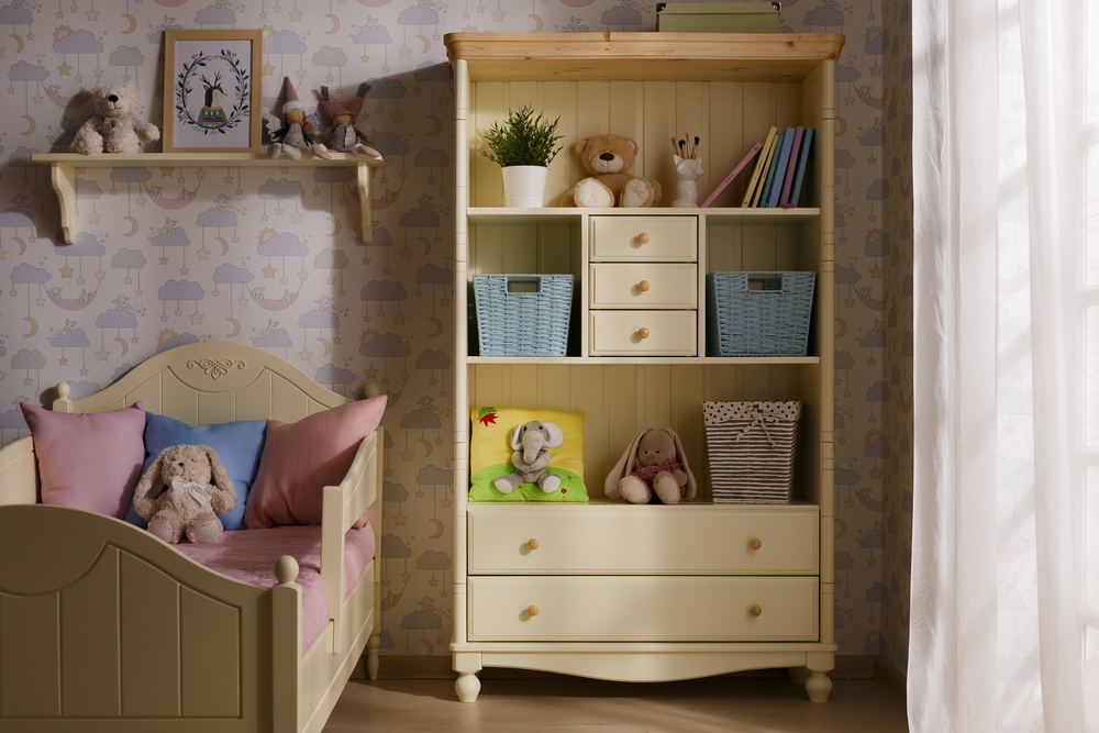 Книжный шкаф с выдвижными ящиками «Айно» №7