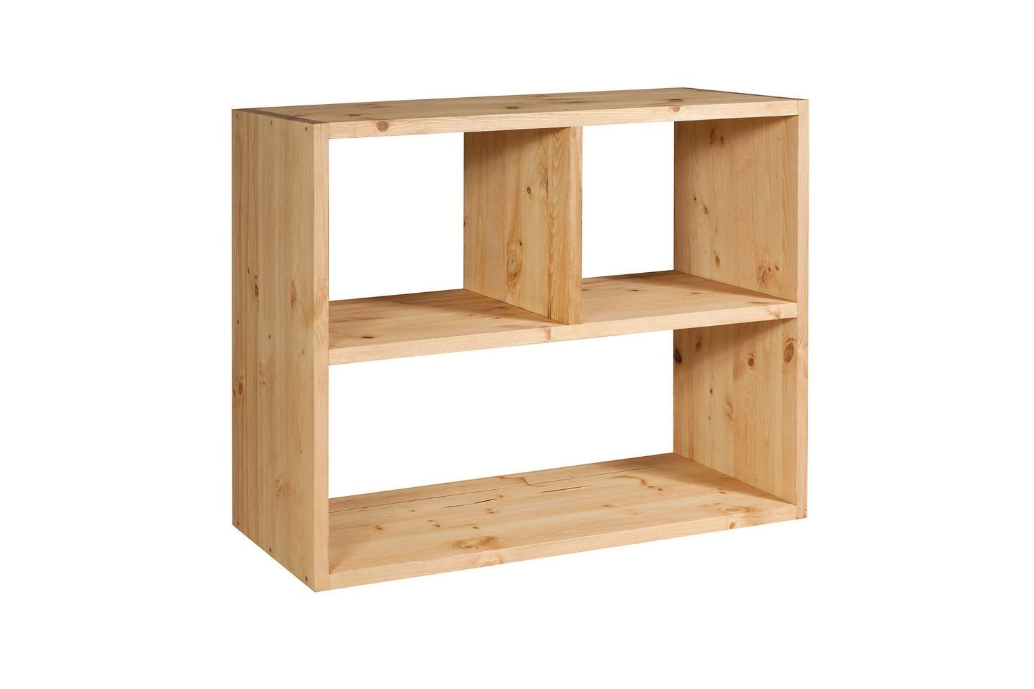 Стеллаж из дерева светлый Арль 3 секции KCCCN
