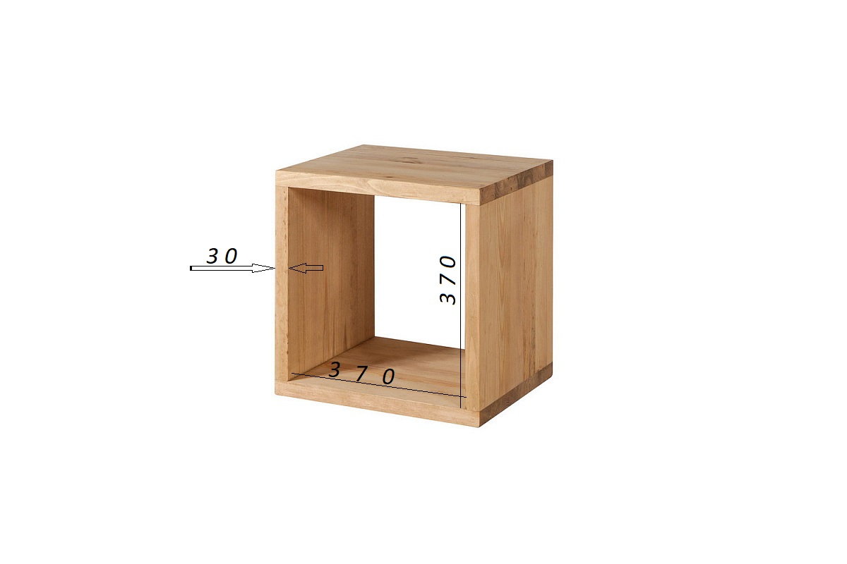 Стеллаж деревянный Арль куб 5 секций KCC5