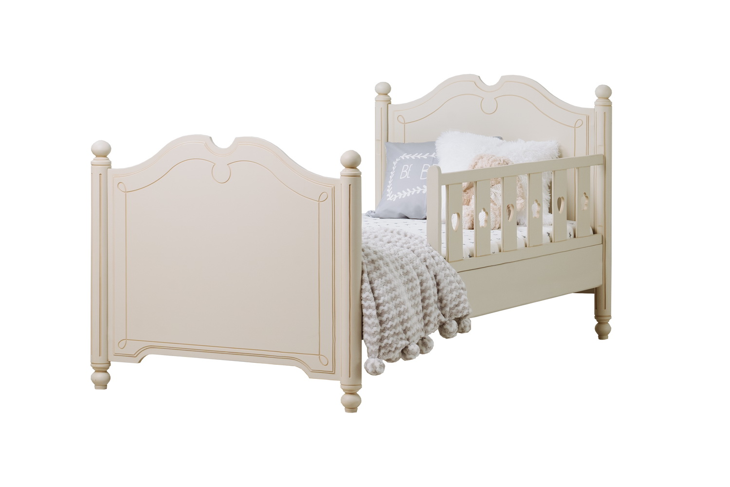 Кровать односпальная массив сосны Бетти №5 800х1800