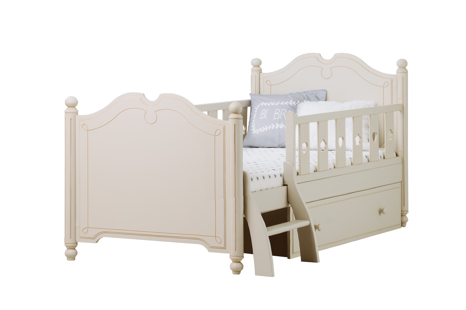 Кровать 1 ящик массив Бетти №3 800х1600