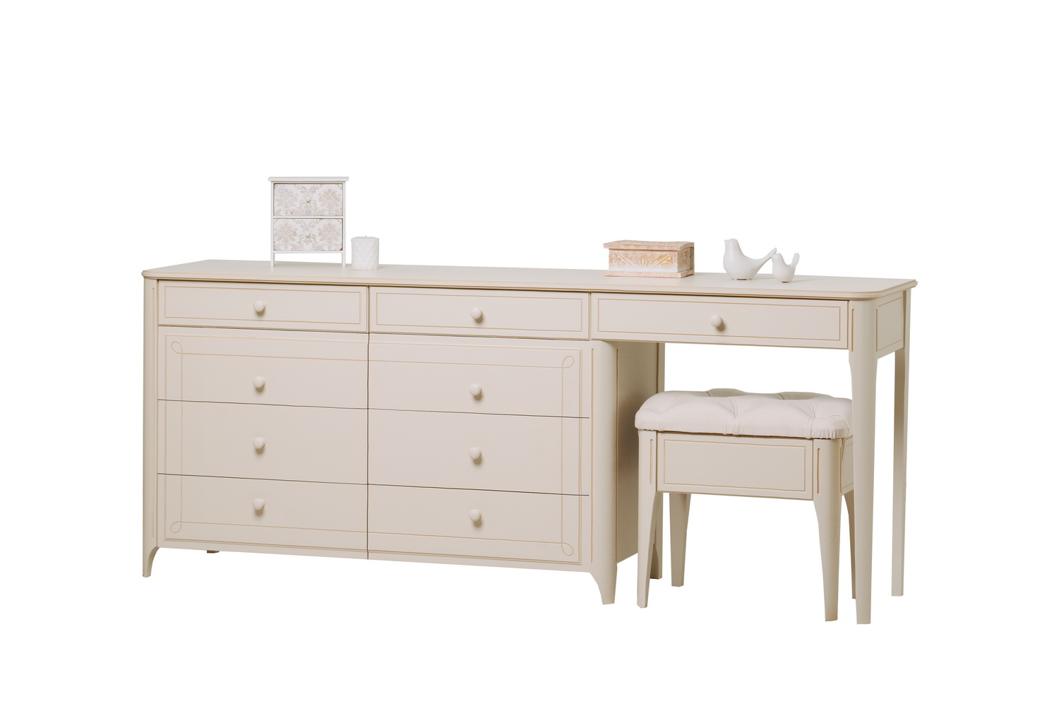 Комод-стол 9 ящиков Бетти №2