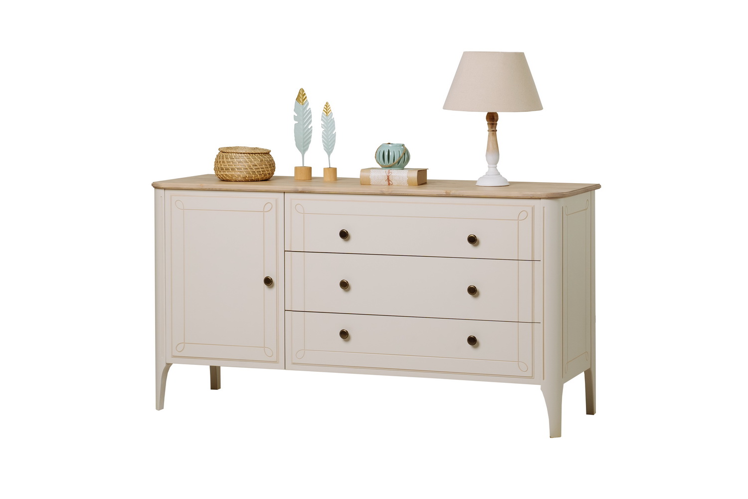 Тумба 3 ящика массив Бетти №15