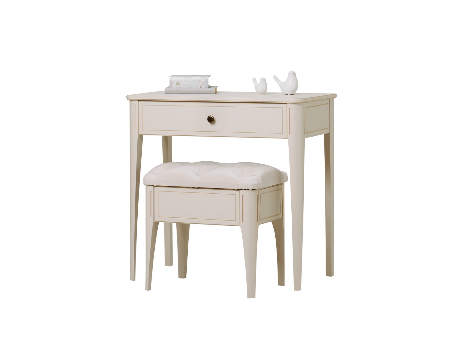 Столик туалетный 1 ящик Бетти №1