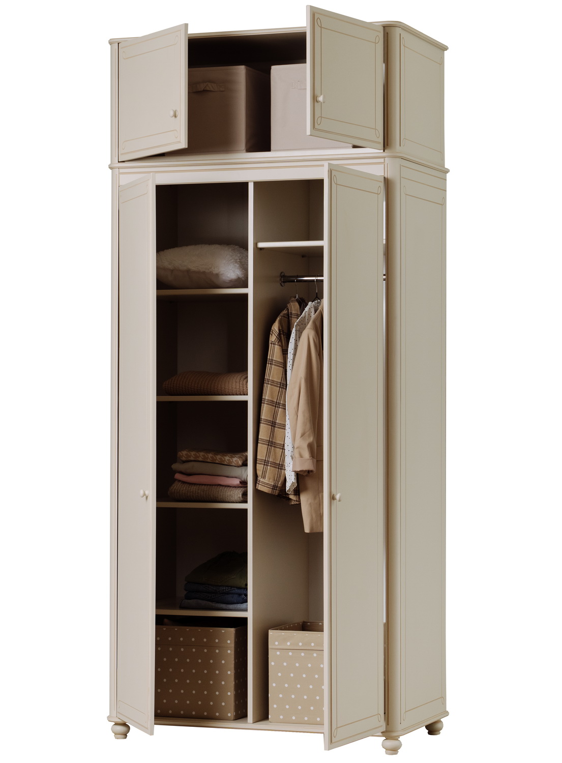 Шкаф мдф Бетти 2-ств №1 с антресолью