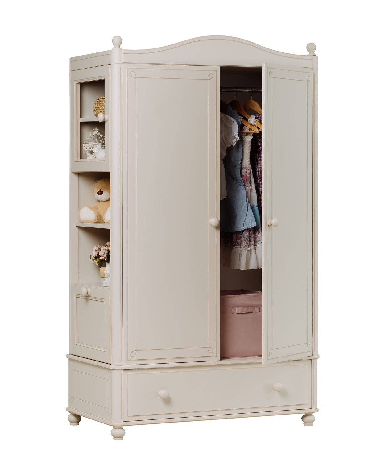 Шкаф с ящиком и полками Бетти 2-ств №6