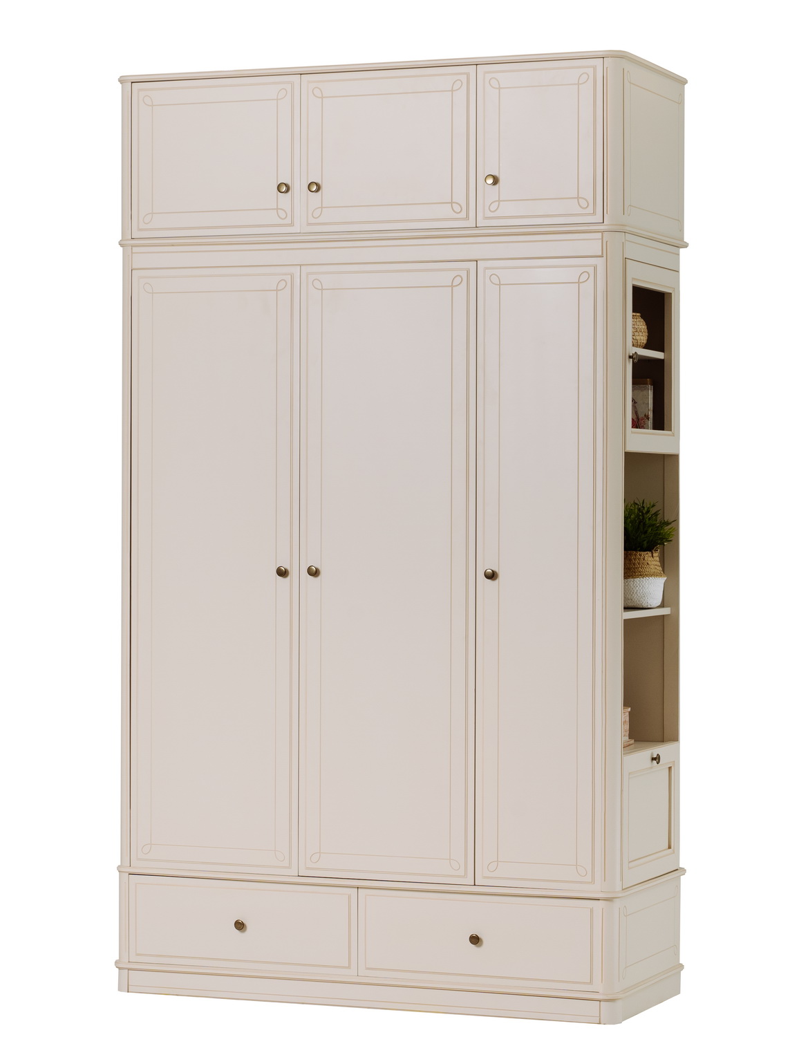 Шкаф Бетти 3-створчатый №5 с антресолью