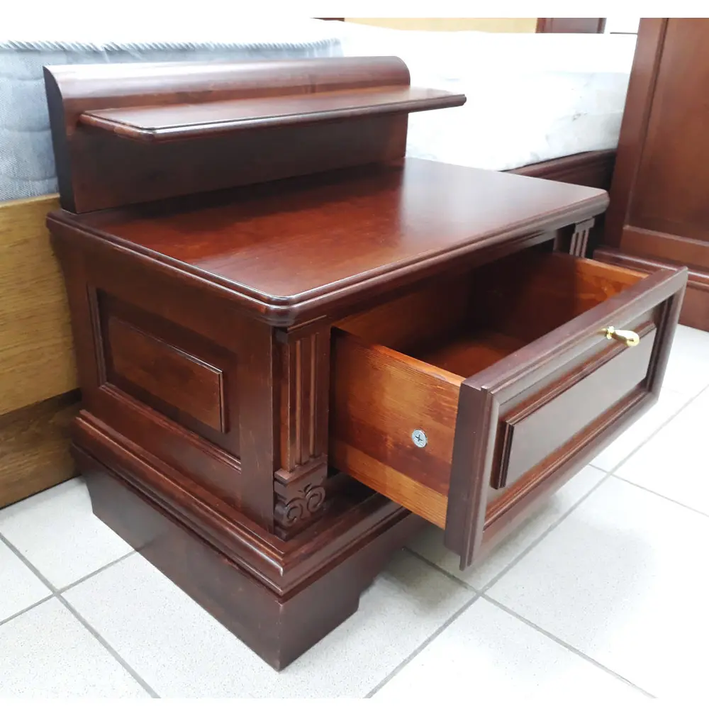 Тумба массив березы Порто прикроватная ГМ 5983, мокко