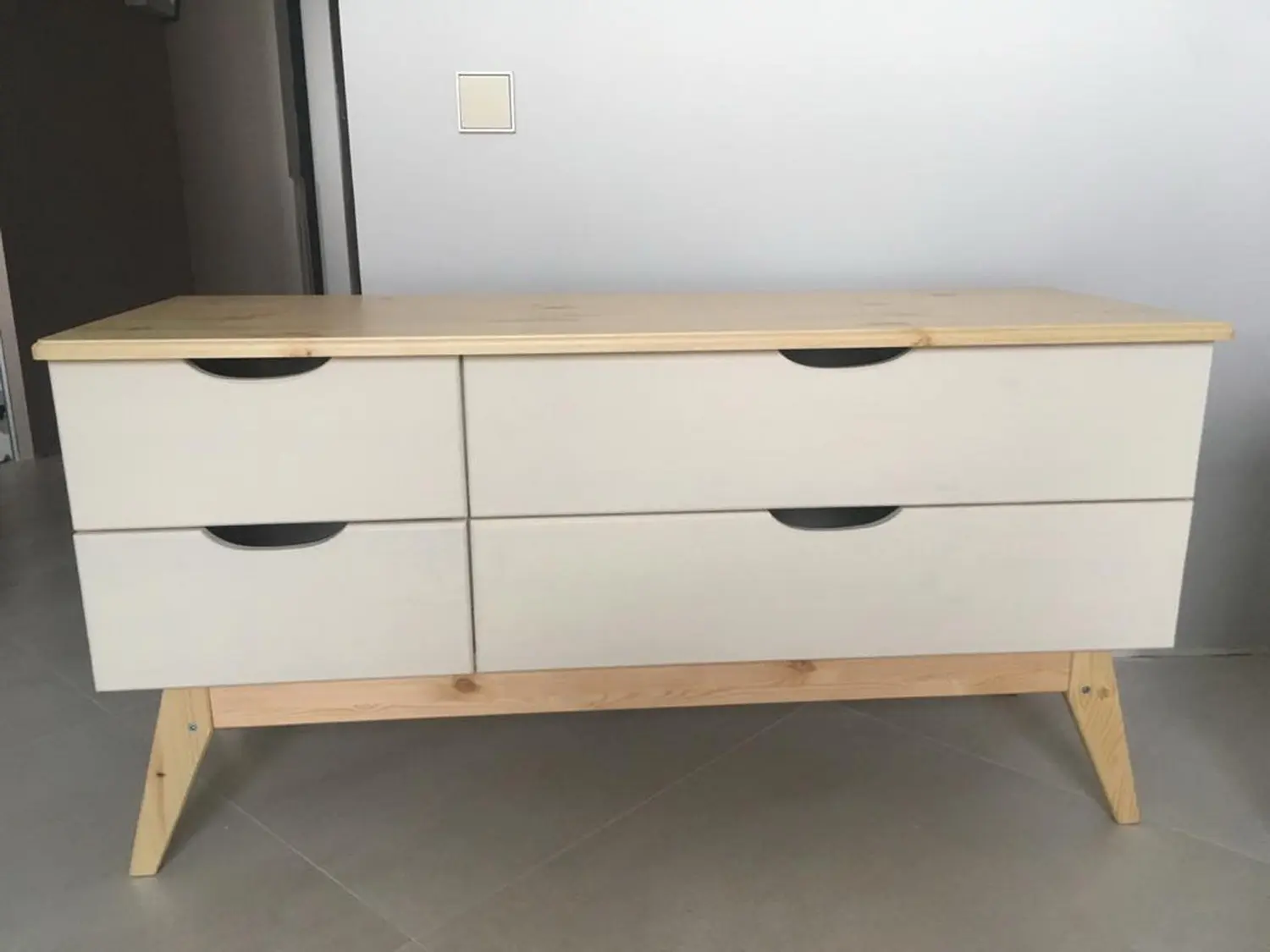 Комод с 4 ящиками детский массив сосны ТК №4