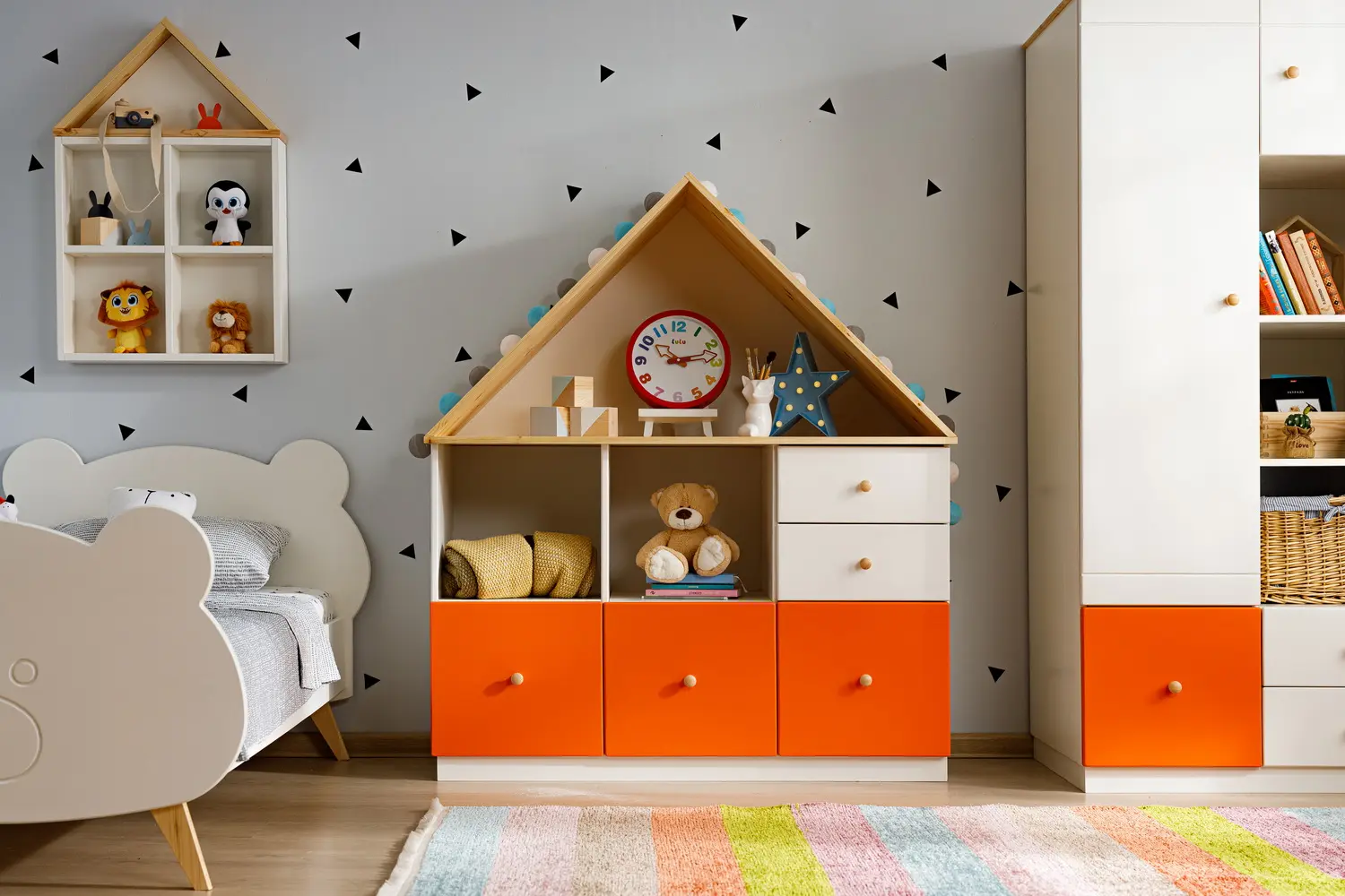 Полка светлая из сосны ТК №2