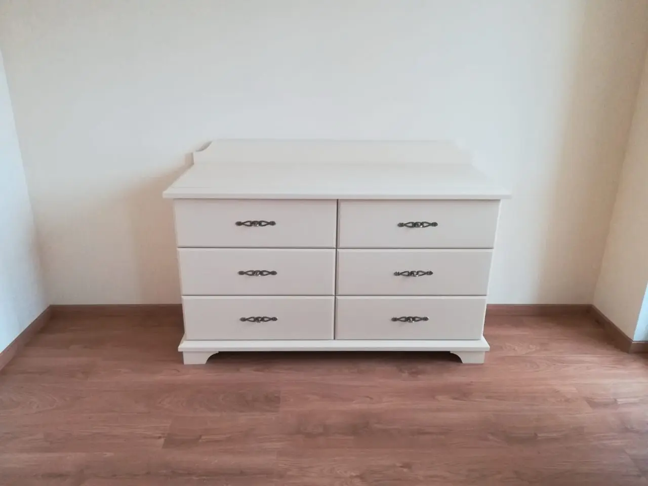 Комод белый 6 ящиков Брусно 2.11.01
