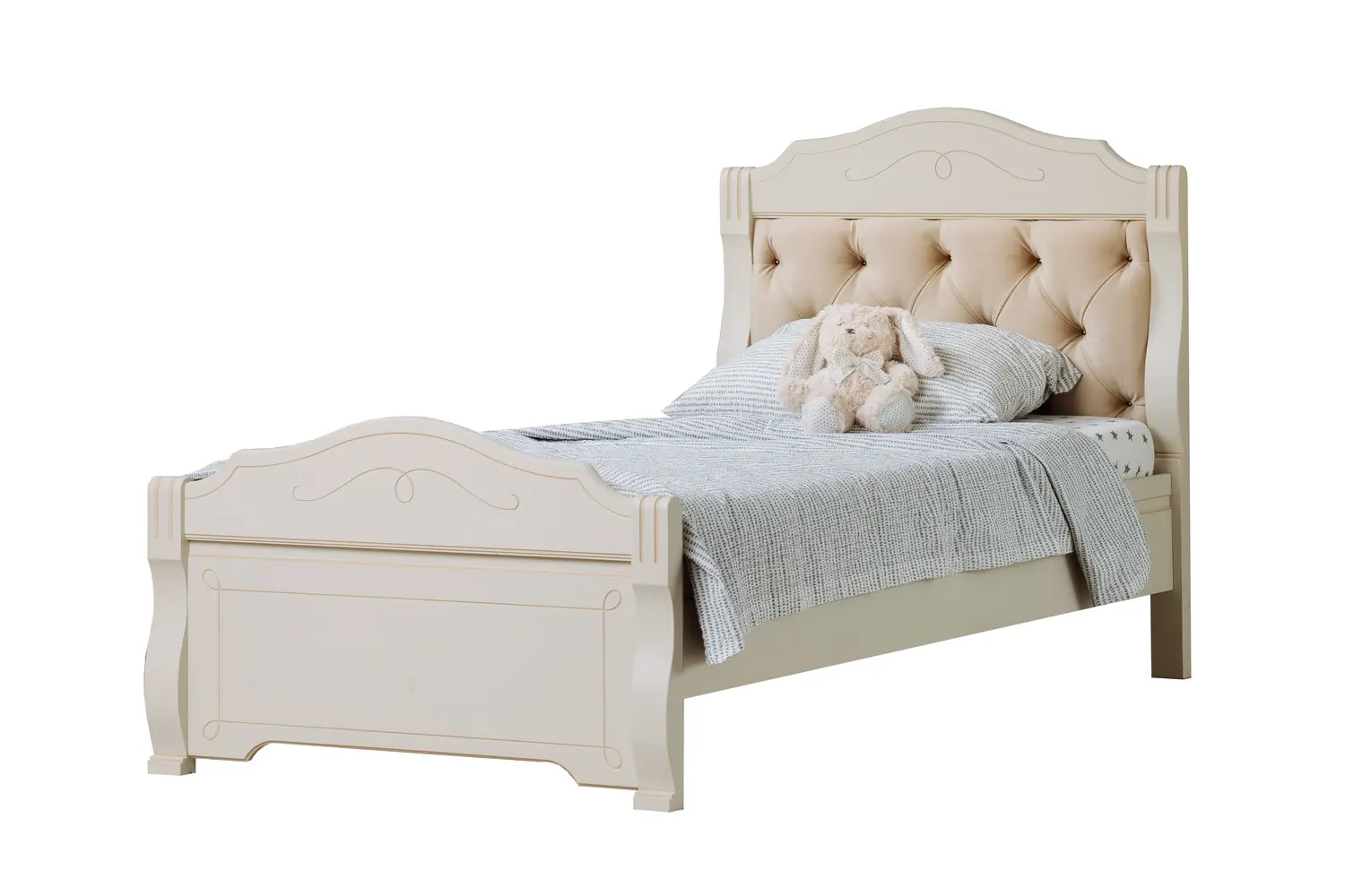 Кровать мягкая массив Бетти №34 900х2000