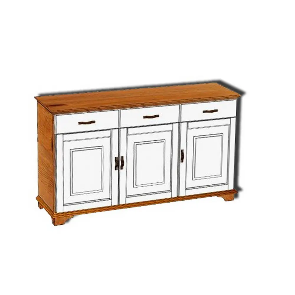 Тумба Брусно 3 дв 3 ящ. Б1.18.04