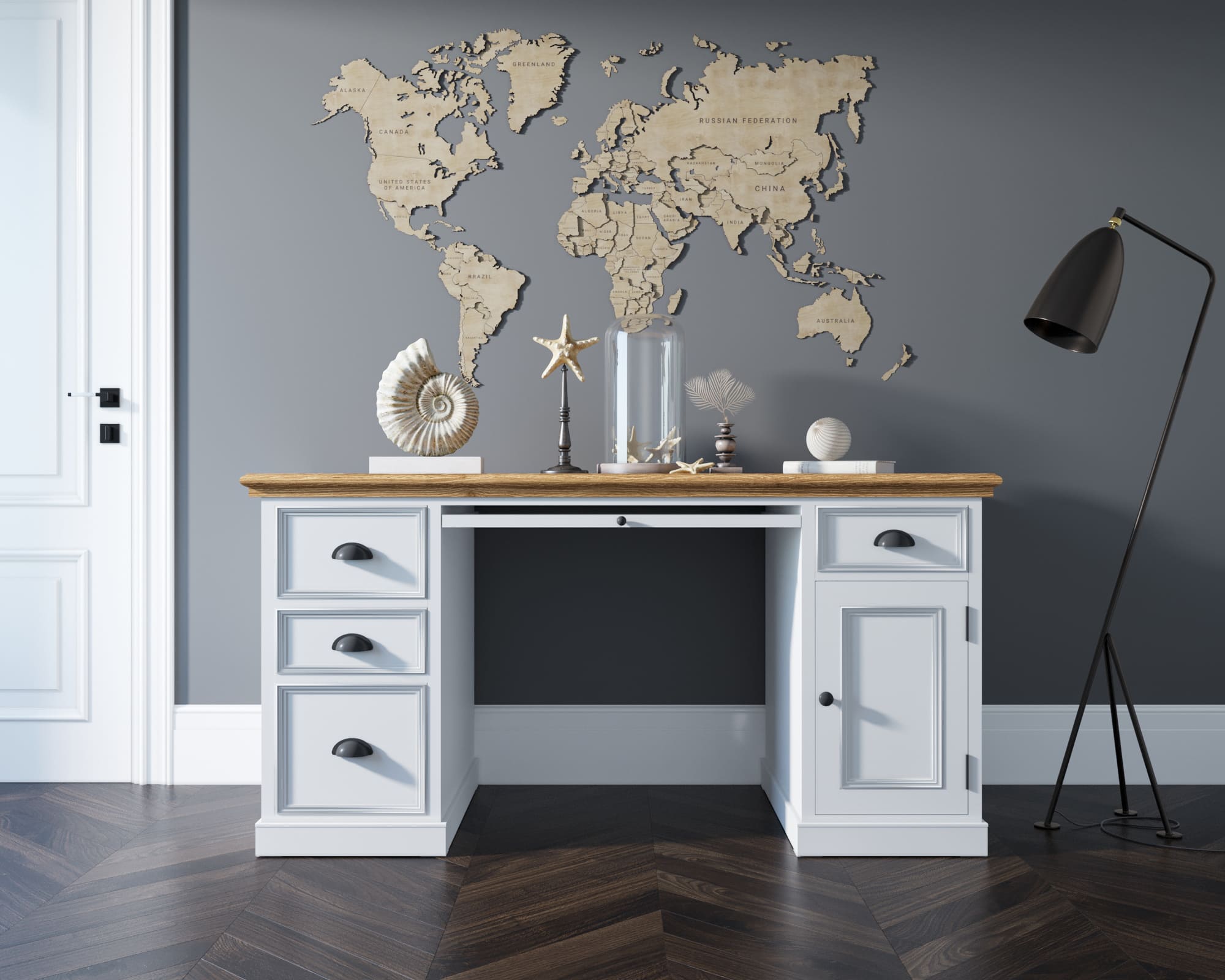 Стол рабочий с ящиками "Palermo"