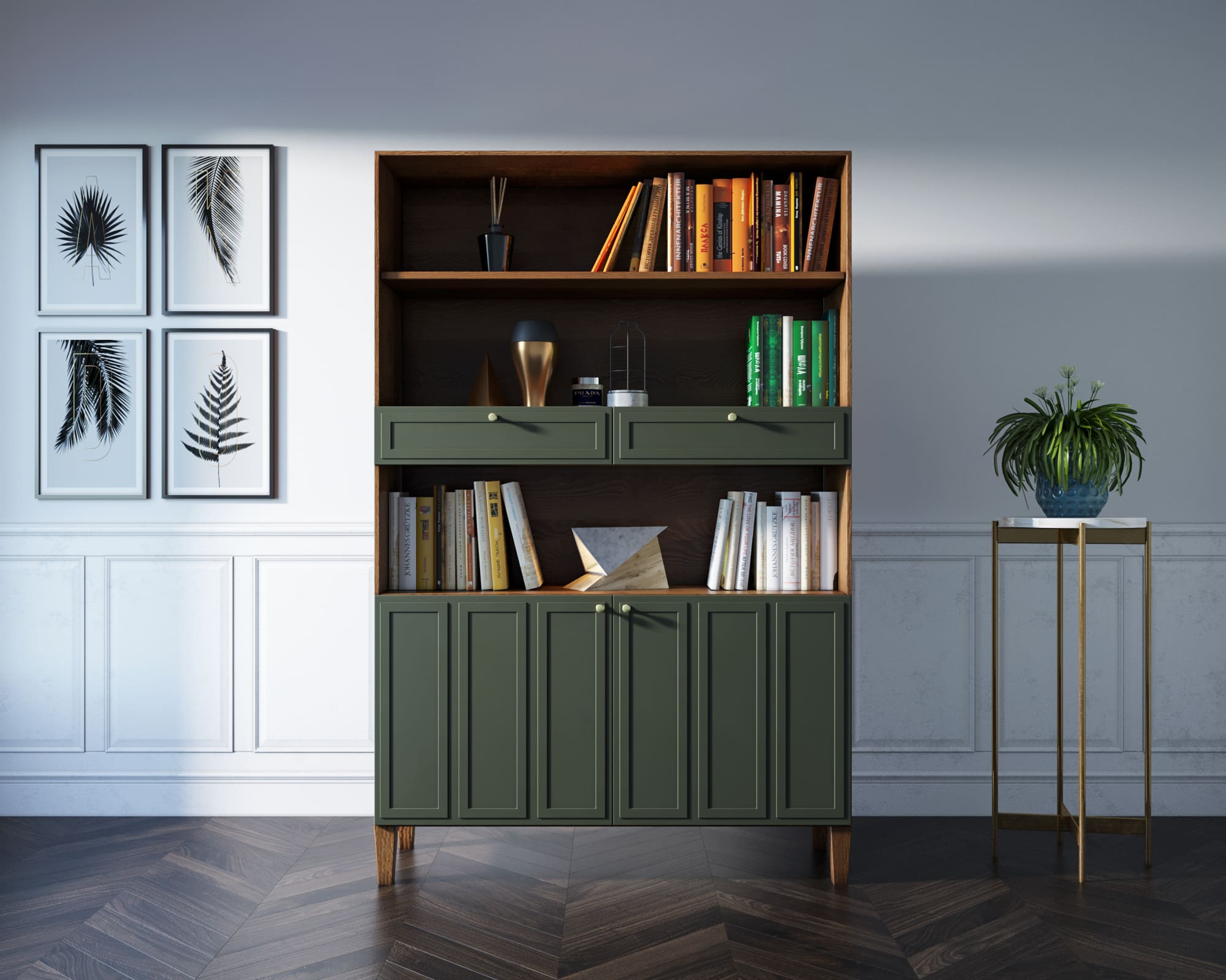 Стеллаж широкий двухстворчатый "Andersen"