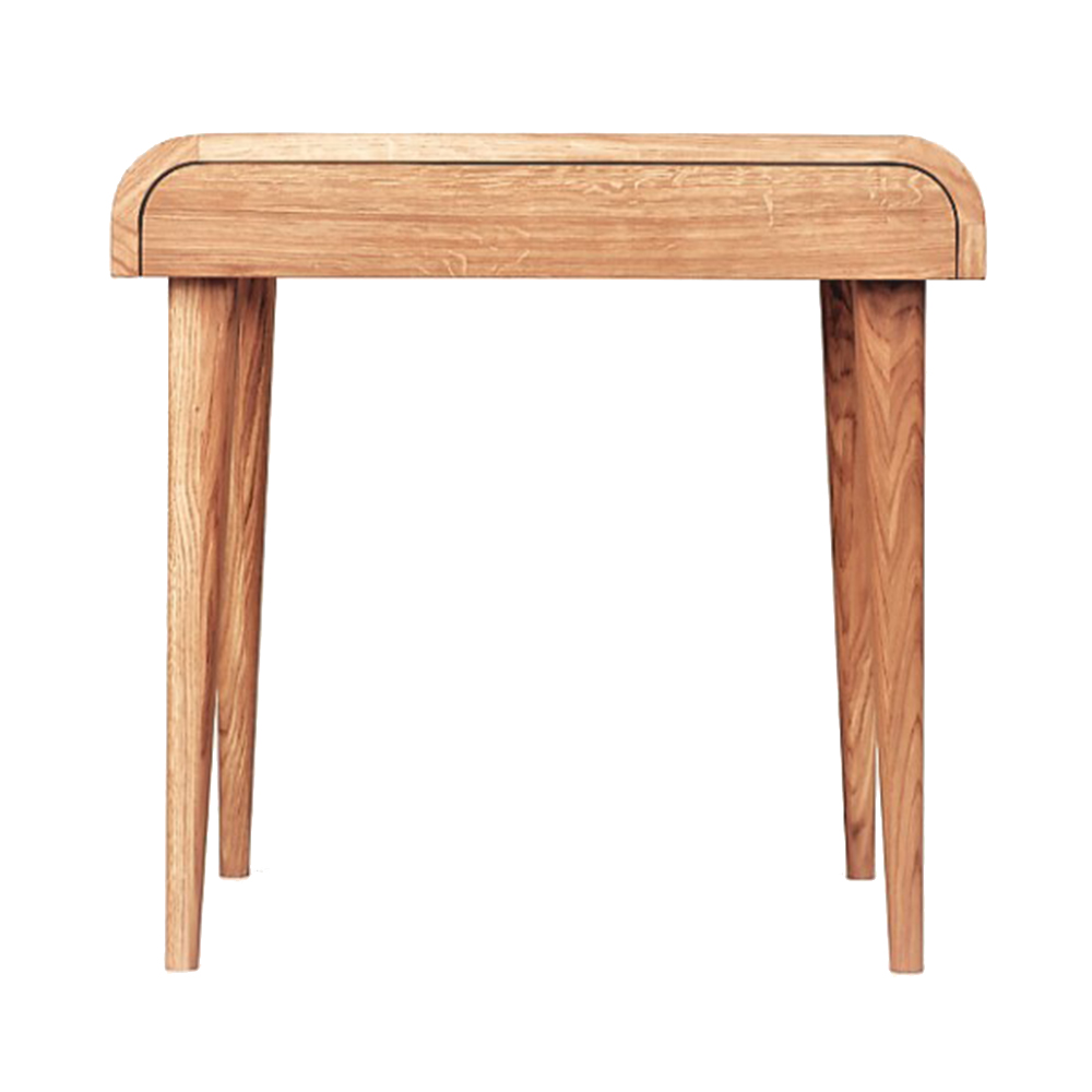 Столик с ящиком деревянный в Скандинавском стиле "Ellipse"