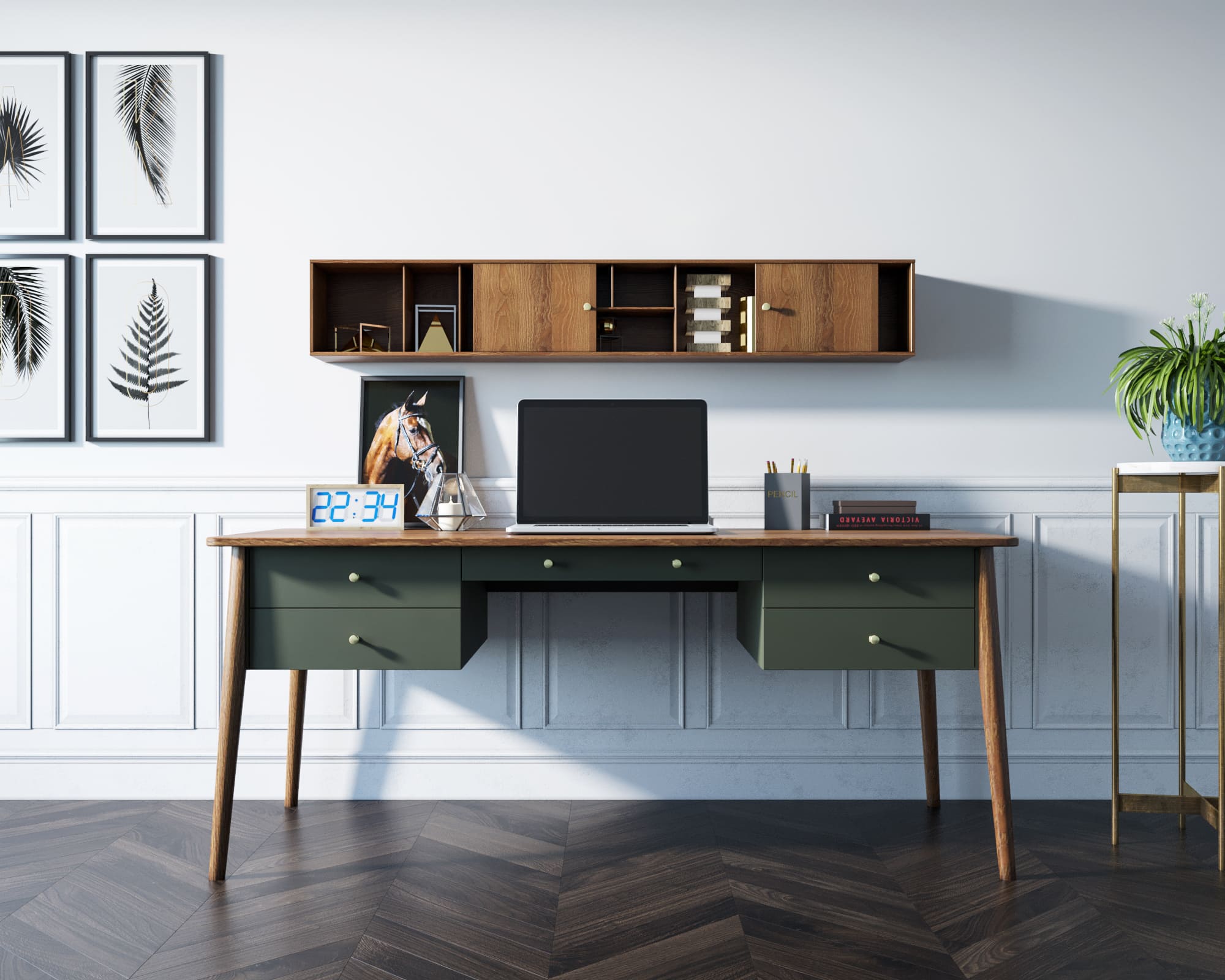 Рабочий стол с 5 ящиками "Andersen"