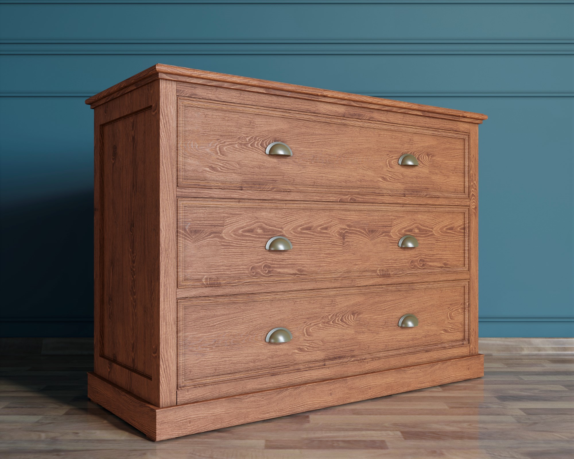 Комод "Palermo natural" с тремя ящиками