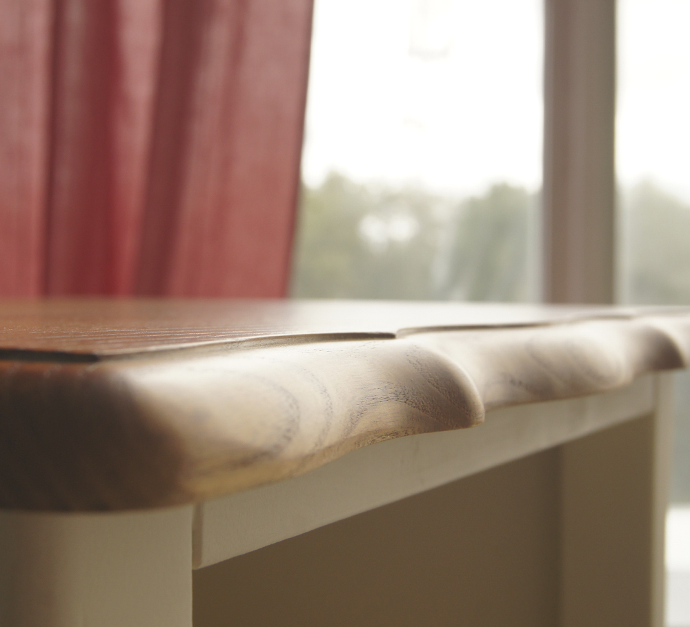 Тумба с ящиком из дерева "Leontina" с открытой полкой