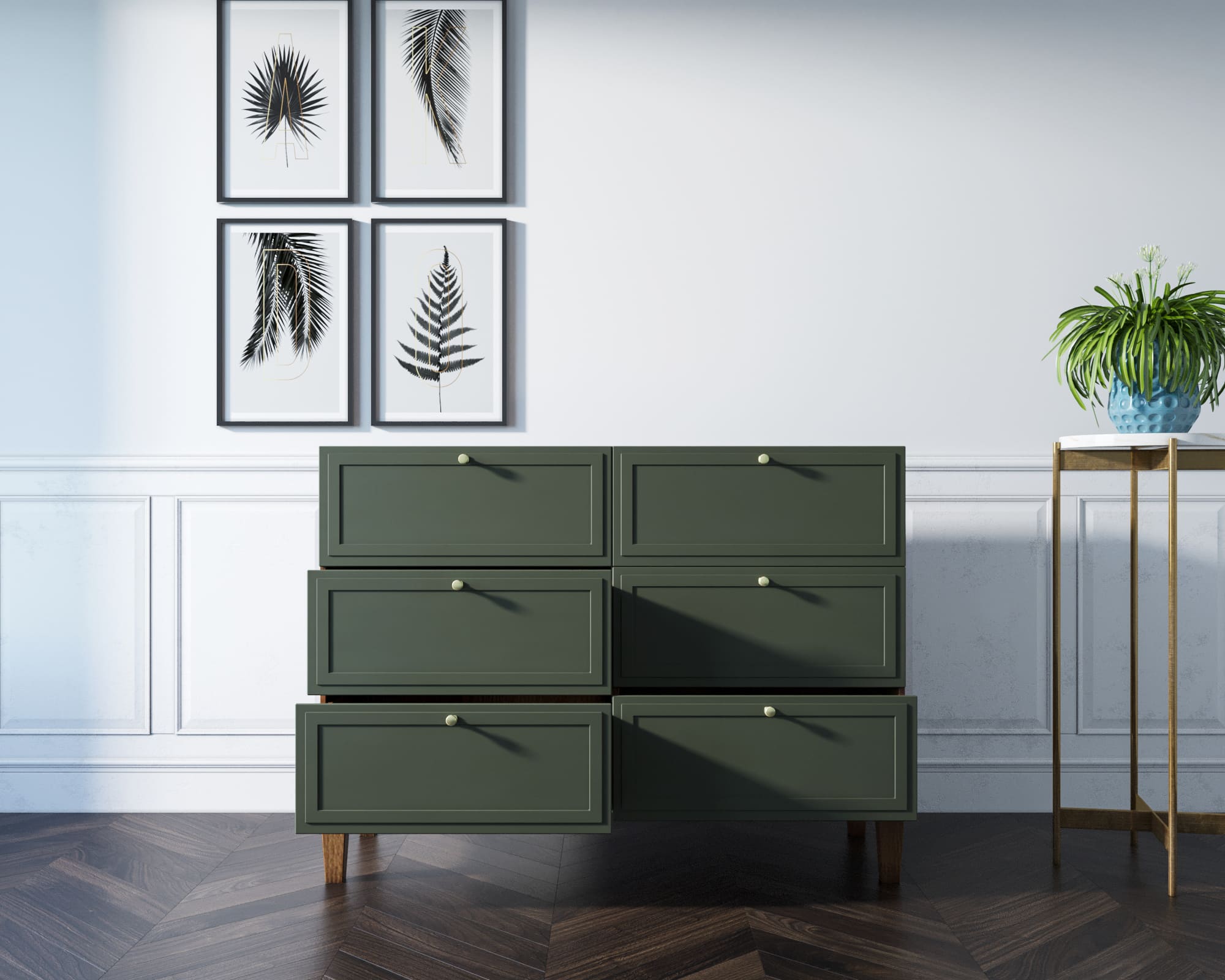 Комод из дерева "Andersen" на 6 ящиков