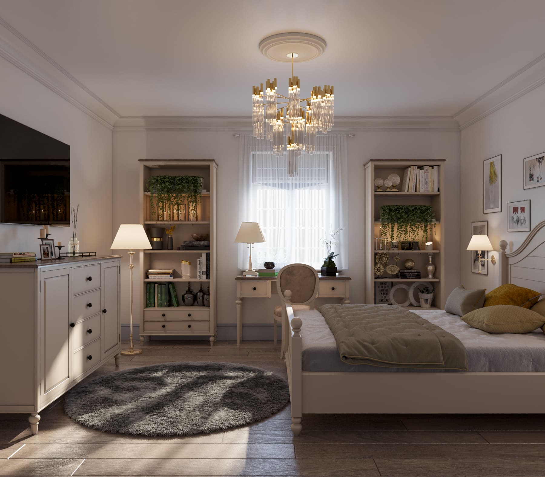 Кровать в стиле Прованс "Odri" 1400х2000