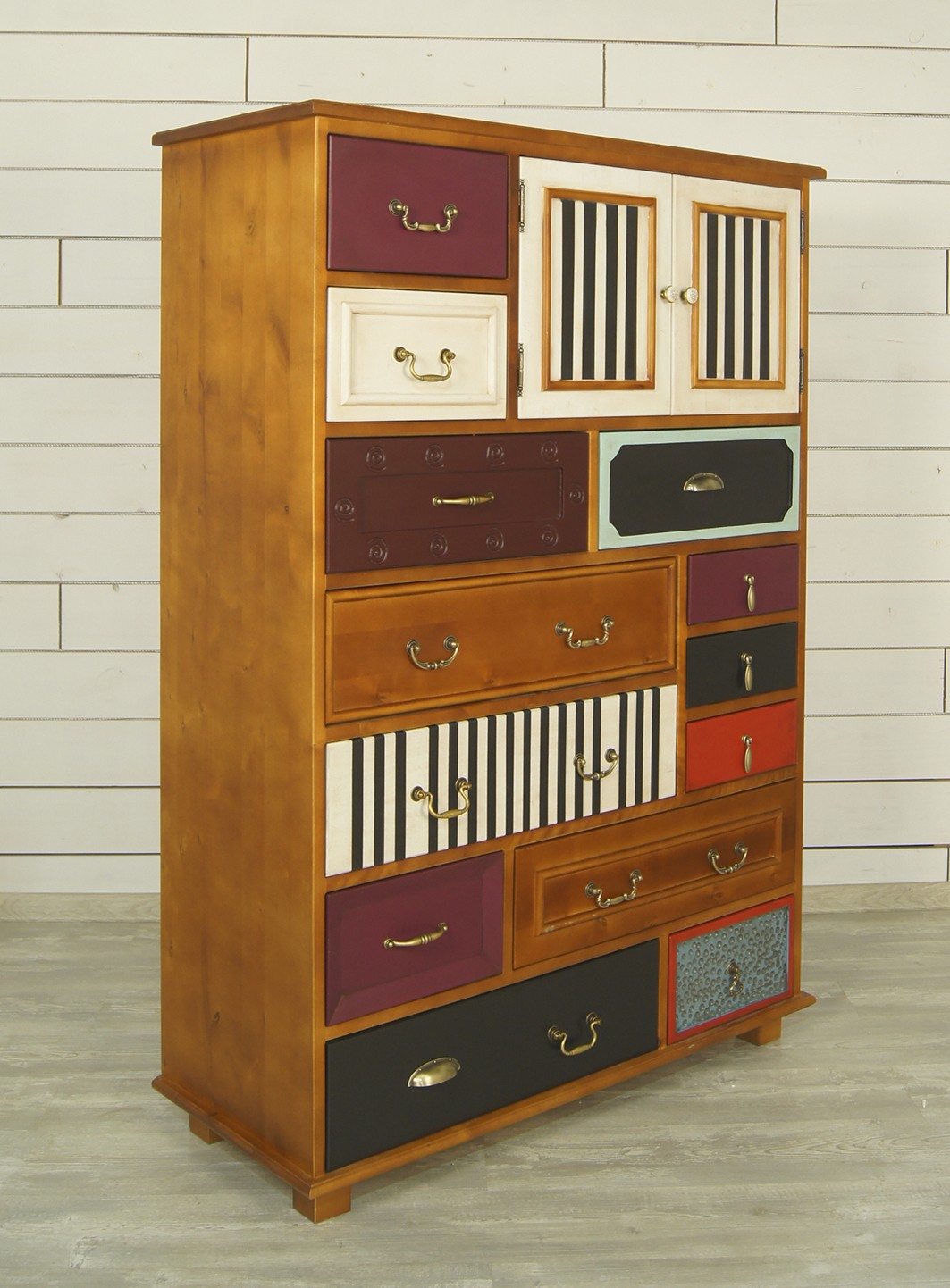 Комод с ящиками дерево «Gouache Birch» вертикальный