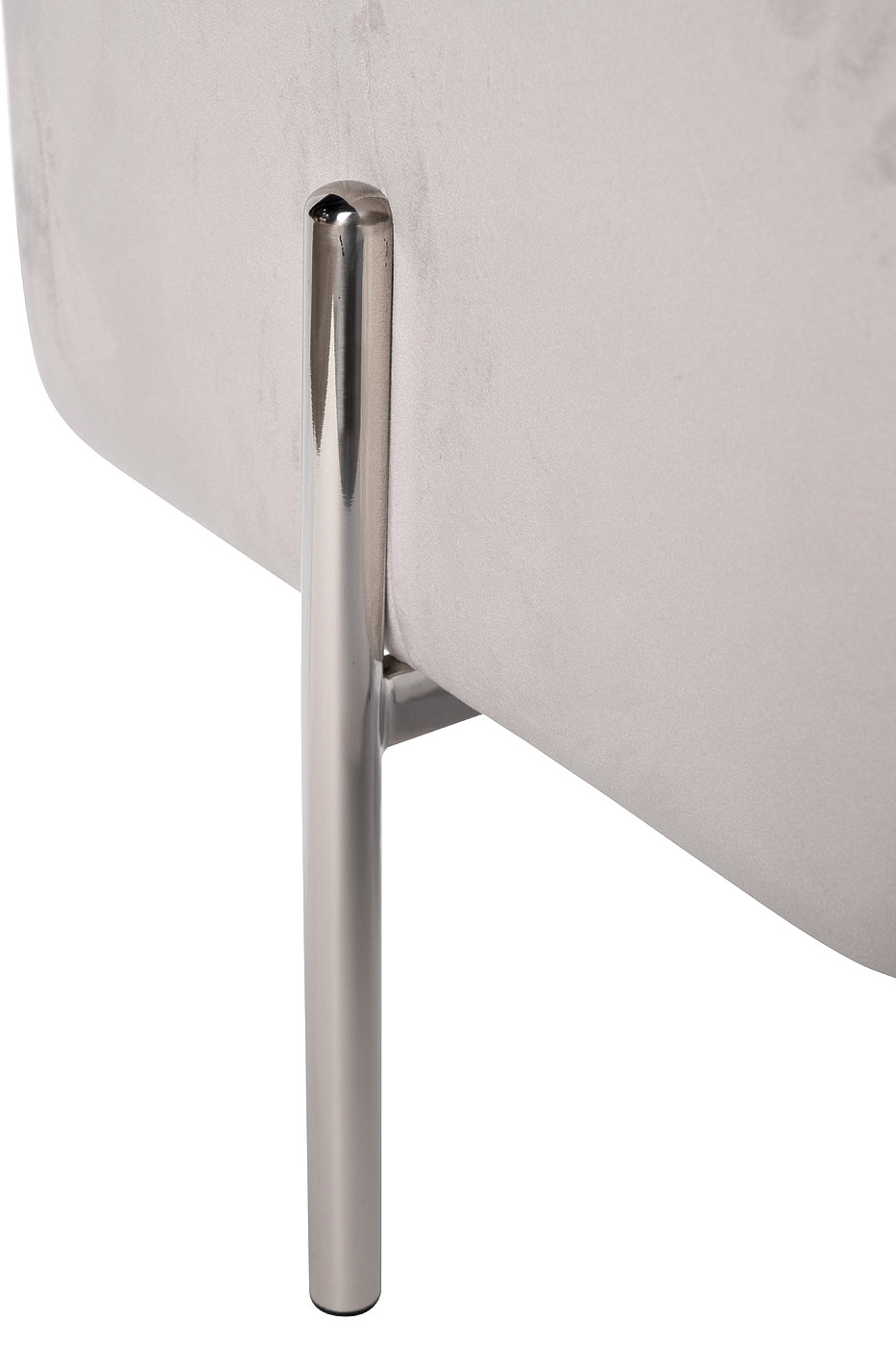 76AR-732BAN-SVSER Банкетка велюр светло-серый/хром 42*42*44см