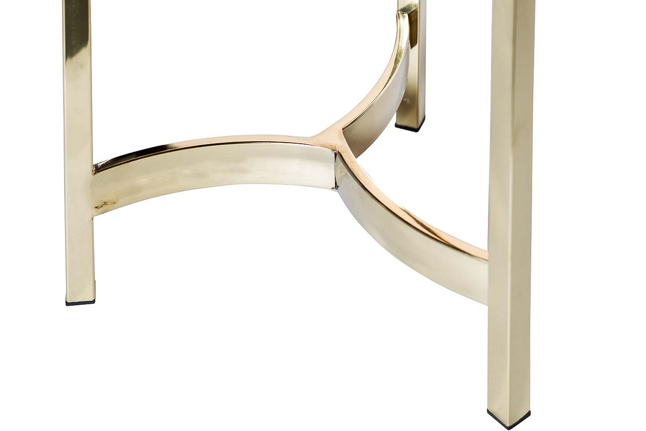 13RXFS5080L-GOLD Стол журнальный стекло коричн./золото 