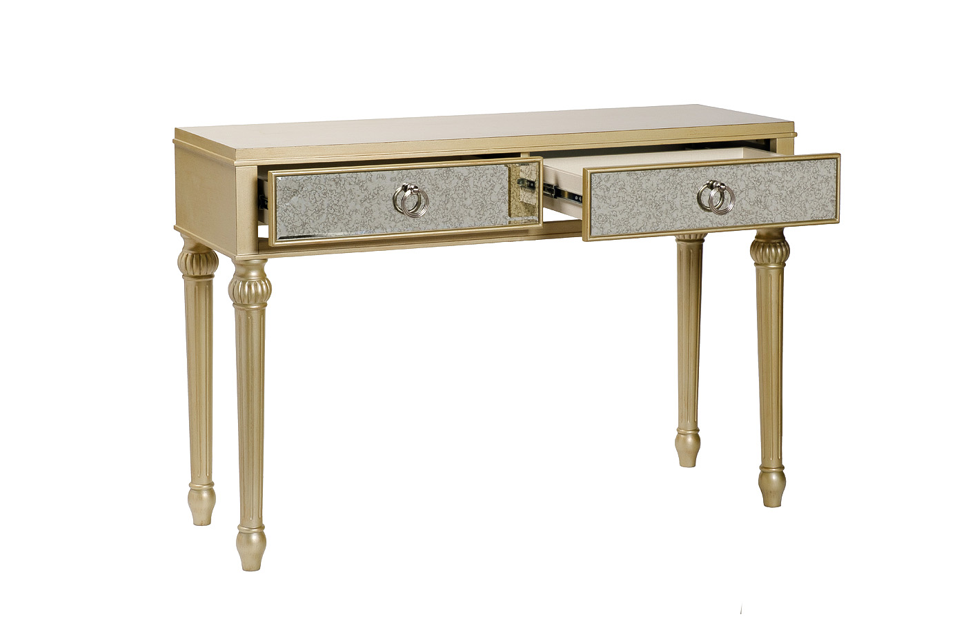 KFG1508 Консоль с зеркальной отделкой, 2 ящика 