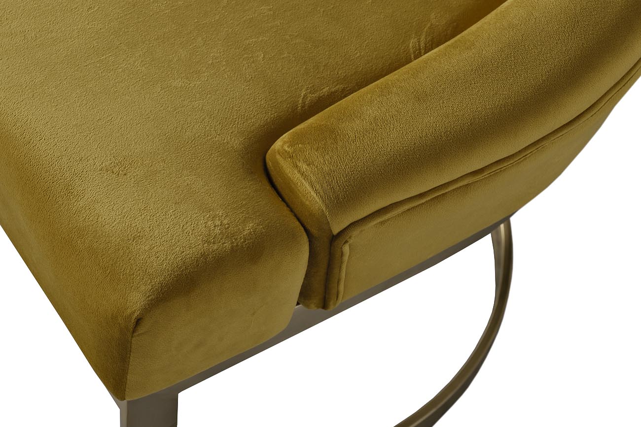 76AR-6210GOLD-OLV Стул велюр оливковый/матовое золото 