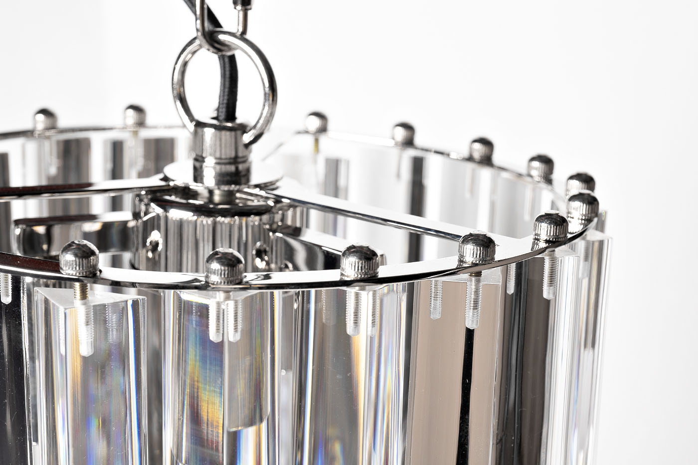 91GH-3503 Люстра потолочная, хром, акрил  d.25*h.48см