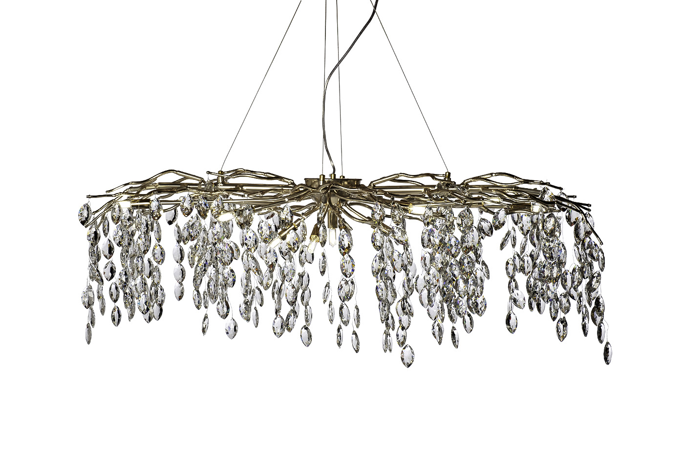 86-8068/1200 Люстра d.120*45 см, металл цвет шампань