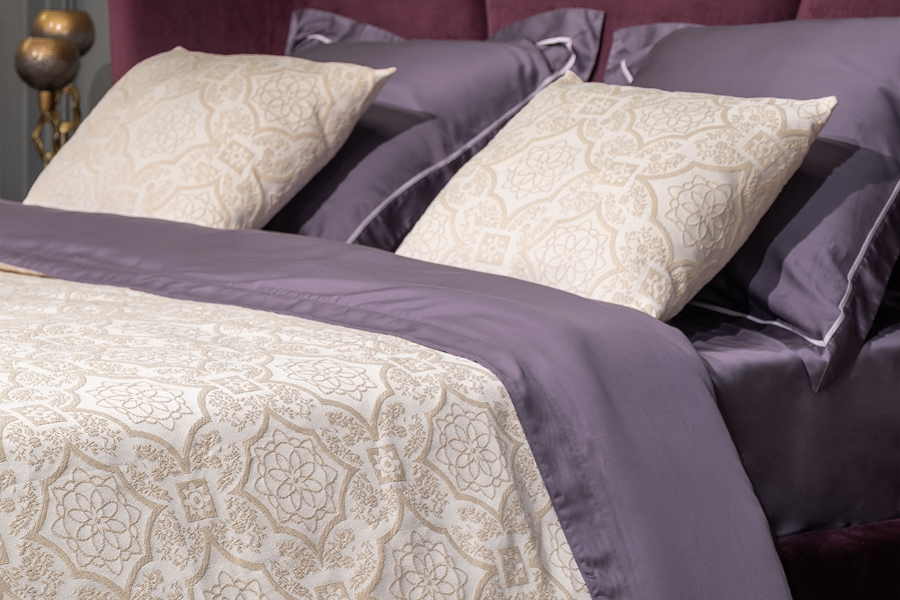 16AMR-NS180230-POKR BEG Покрывало Тиара беж 