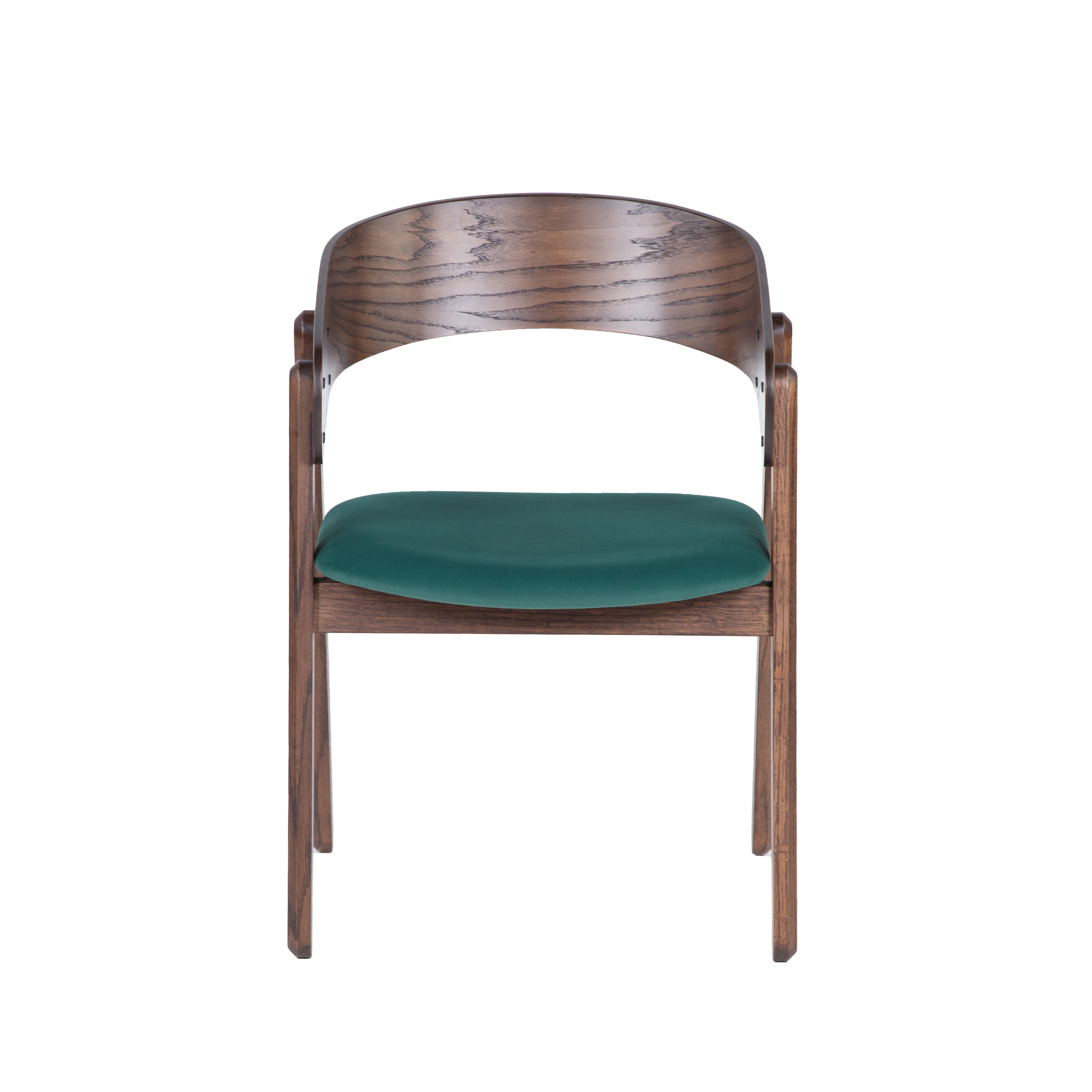 стул Армада  Фреш 25 зелёный каркас  Орех Американский