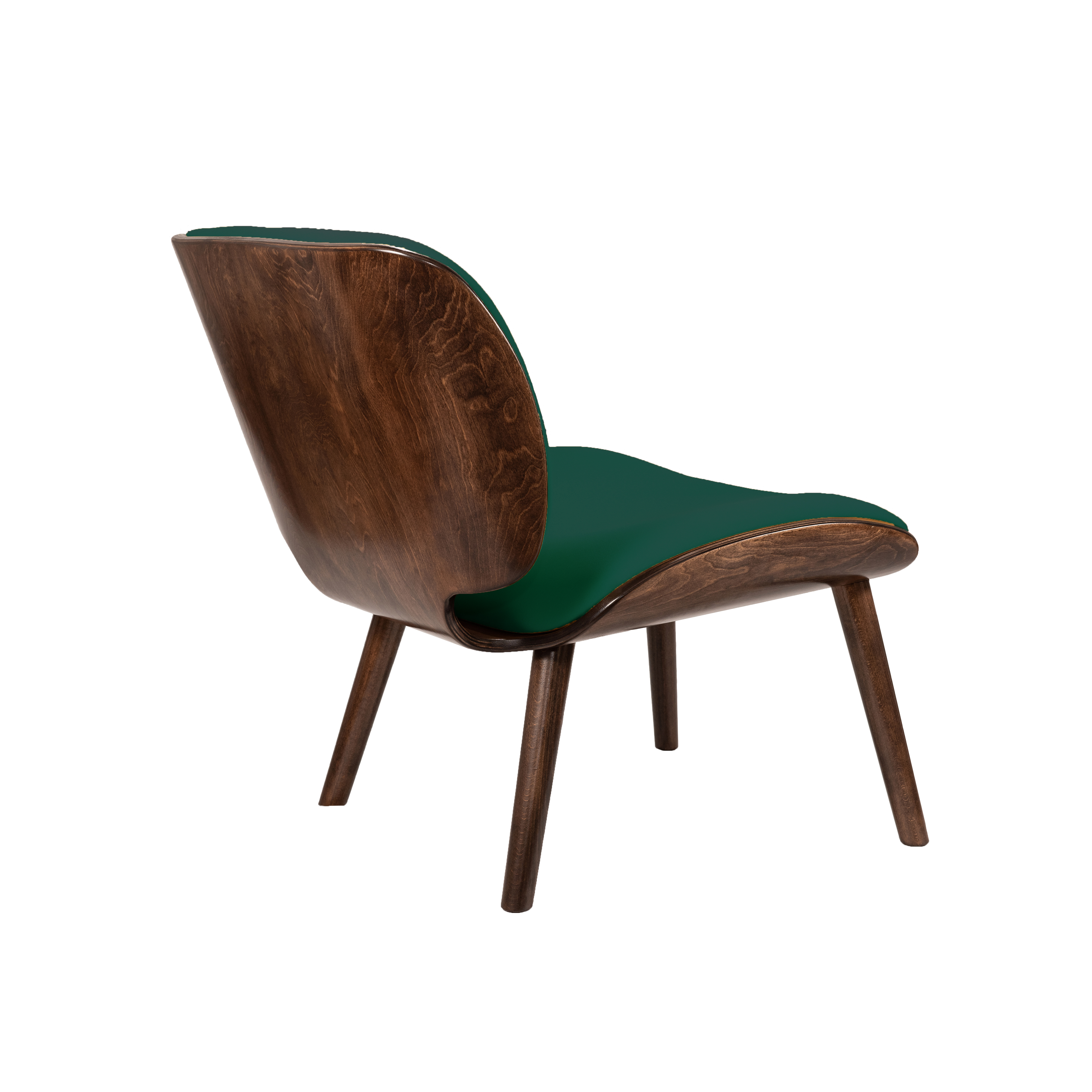 кресло Конда Фреш 25 зелёный каркас Орех