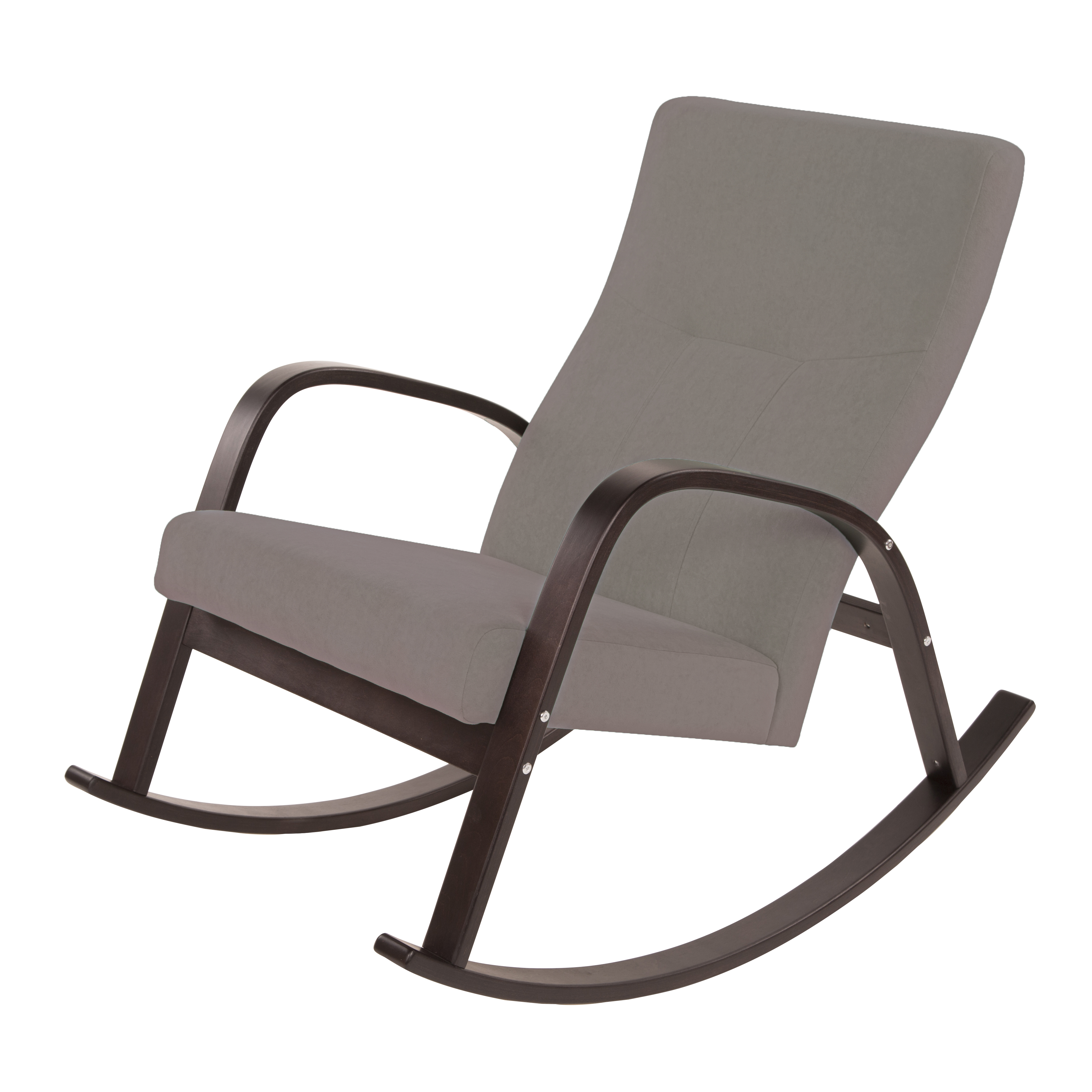  Кресло-качалка Ирис  фреш 04 бежевый каркас  Орех