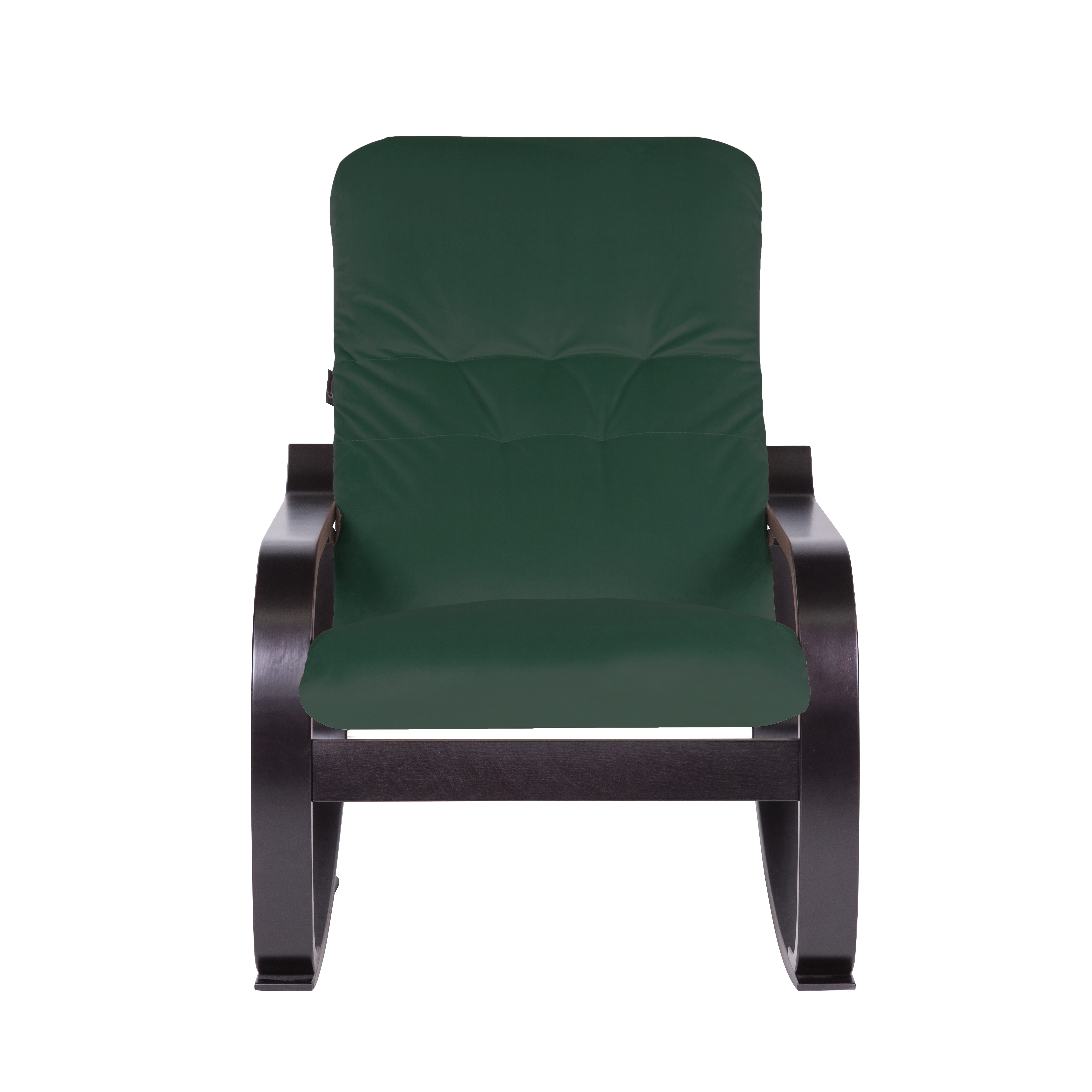  Кресло-качалка Лайма  Фреш 25 зелёный каркас  Орех