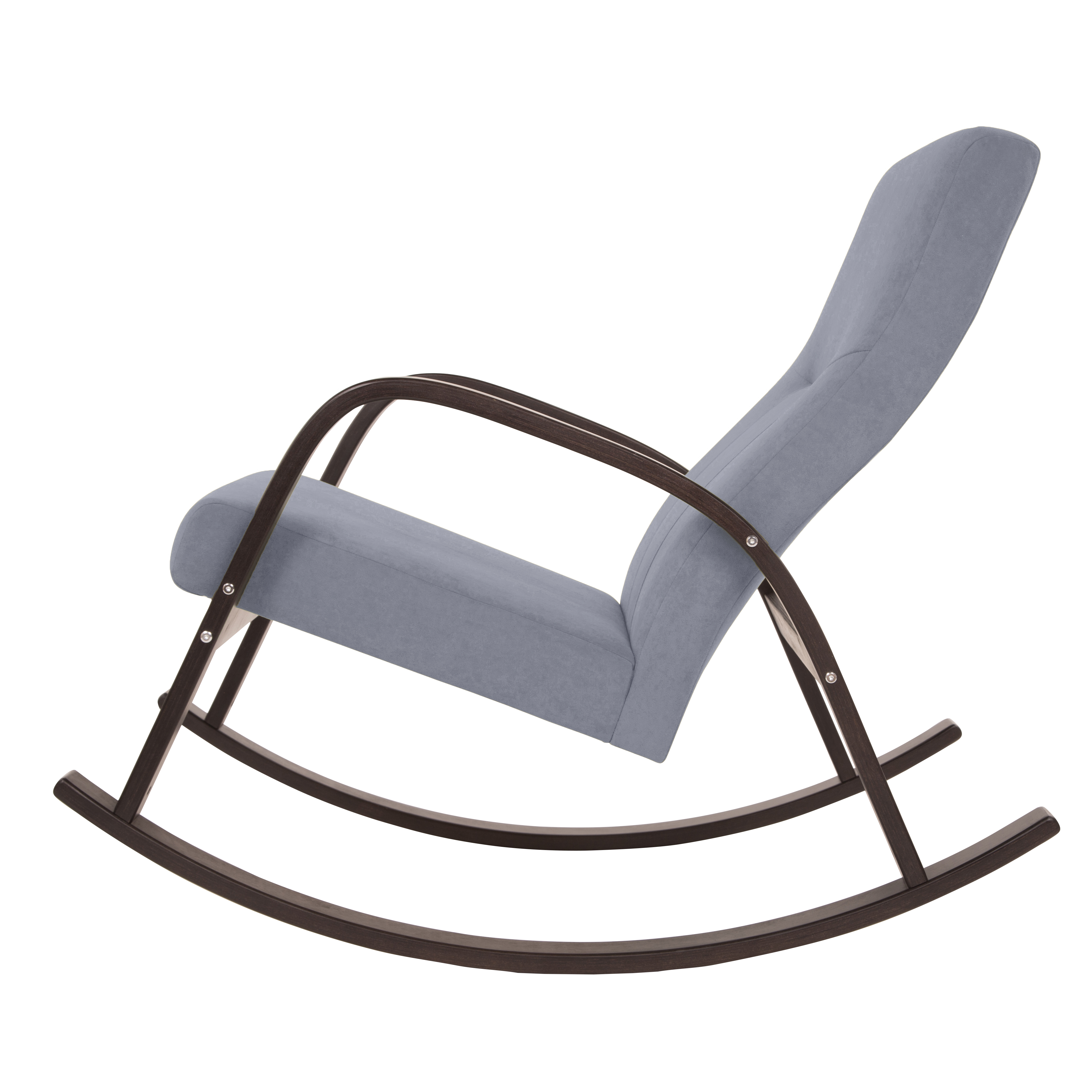  Кресло-качалка Ирис  Фреш 12 светло-серый каркас  Орех