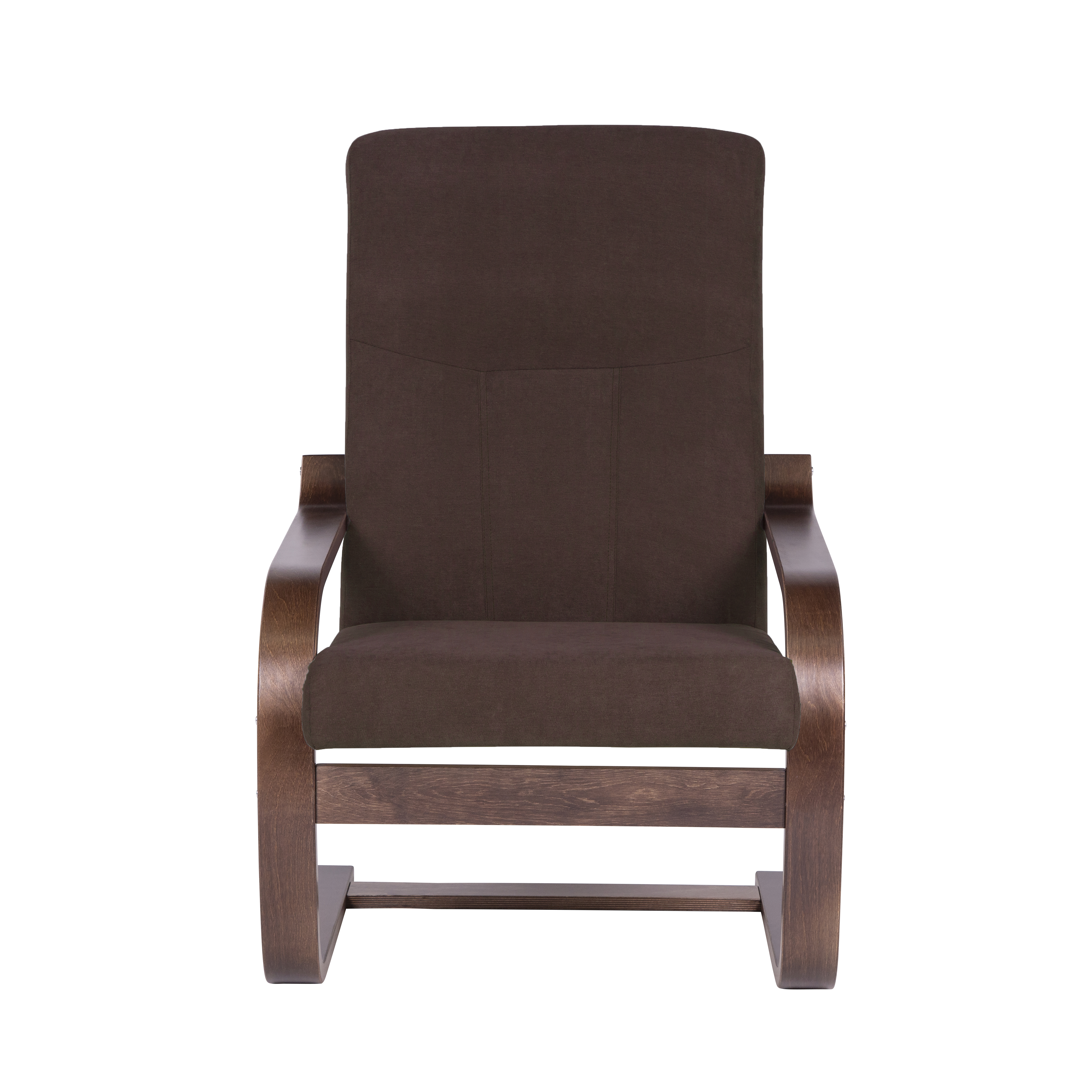 кресло Кристалл  фреш 05 коричневый каркас  Орех