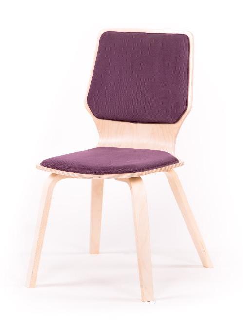  Стул Бермарк  Лиловый каркас  Берёза белая