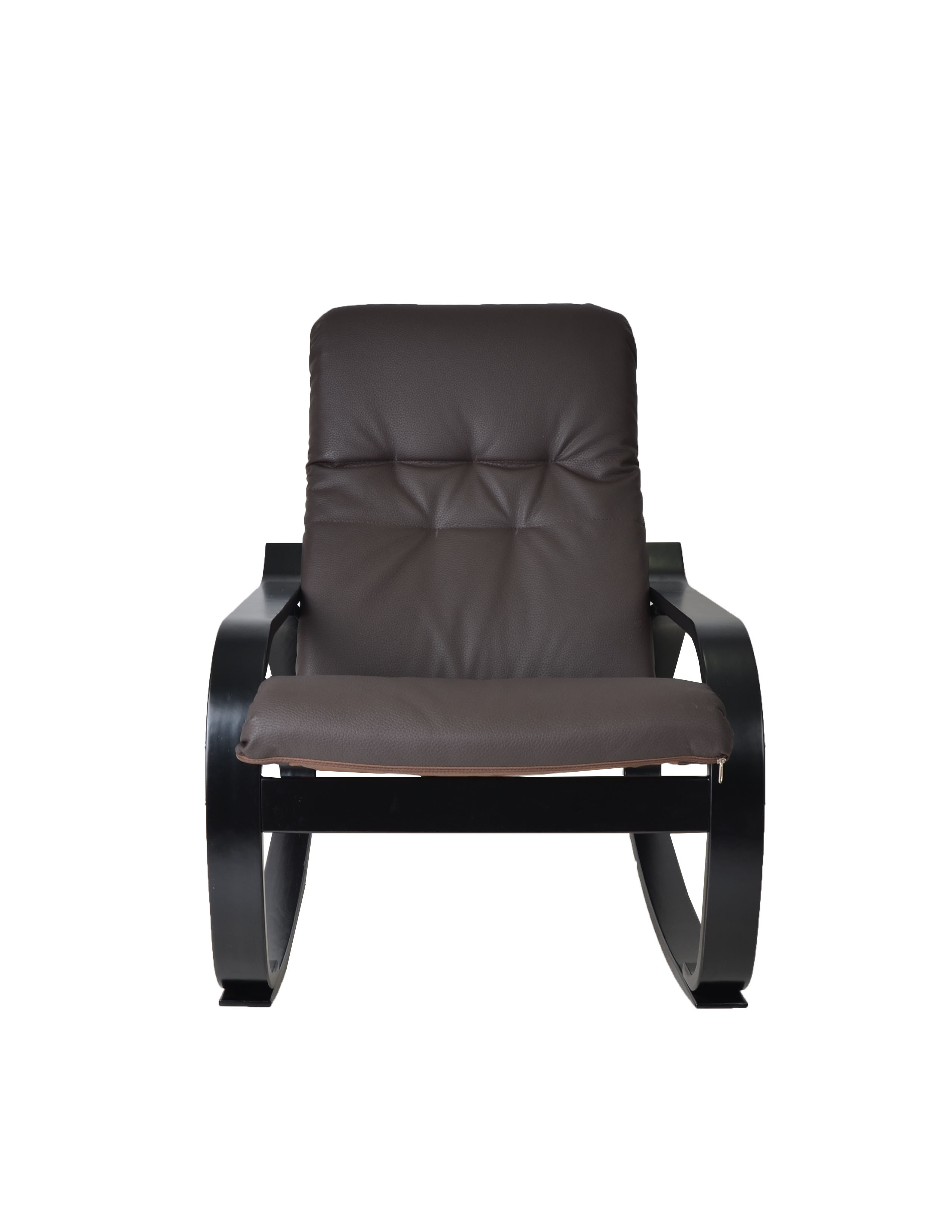  Кресло-качалка Лайма  Экокожа шоколад каркас  Венге структура