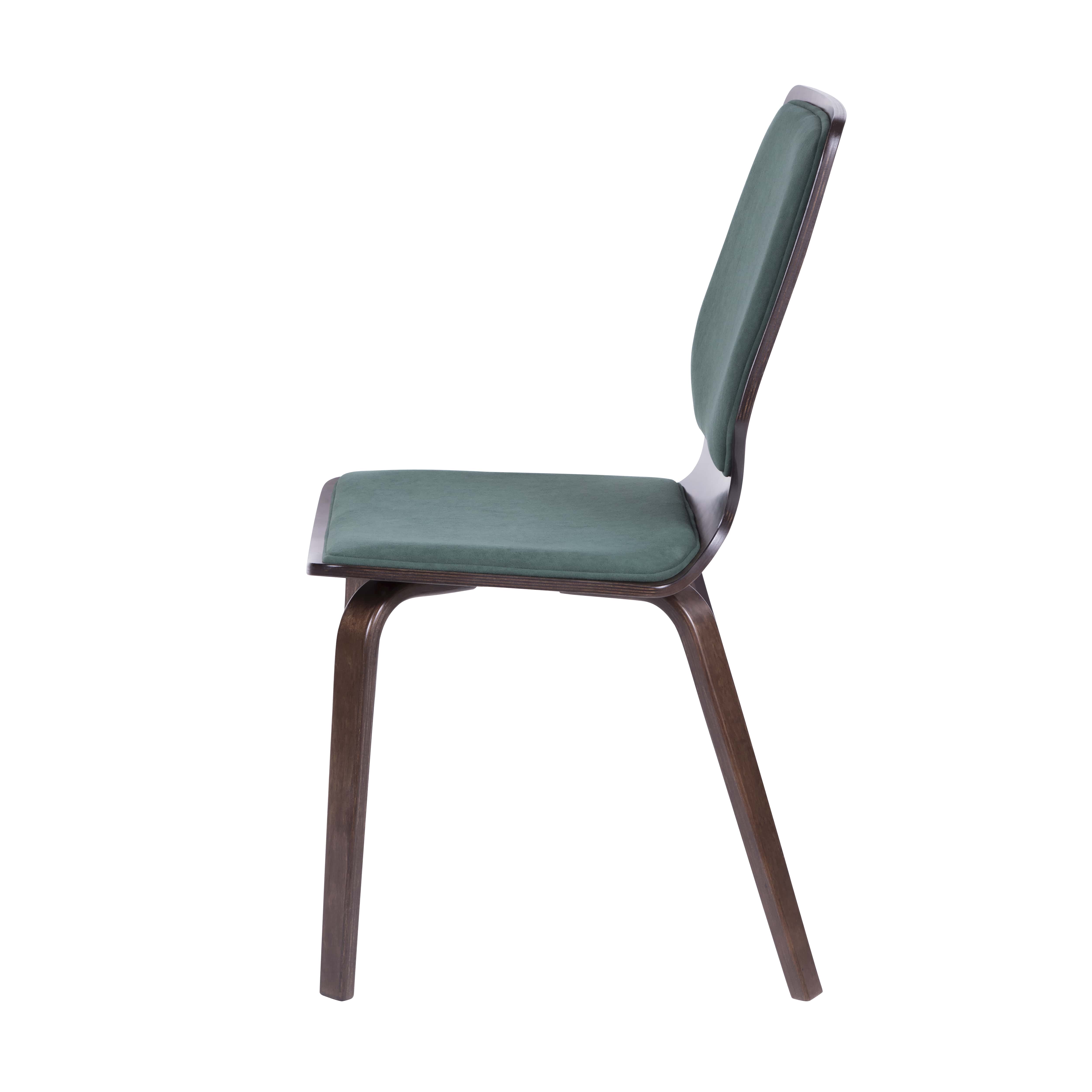  Стул Бермарк  Малахит каркас  Орех