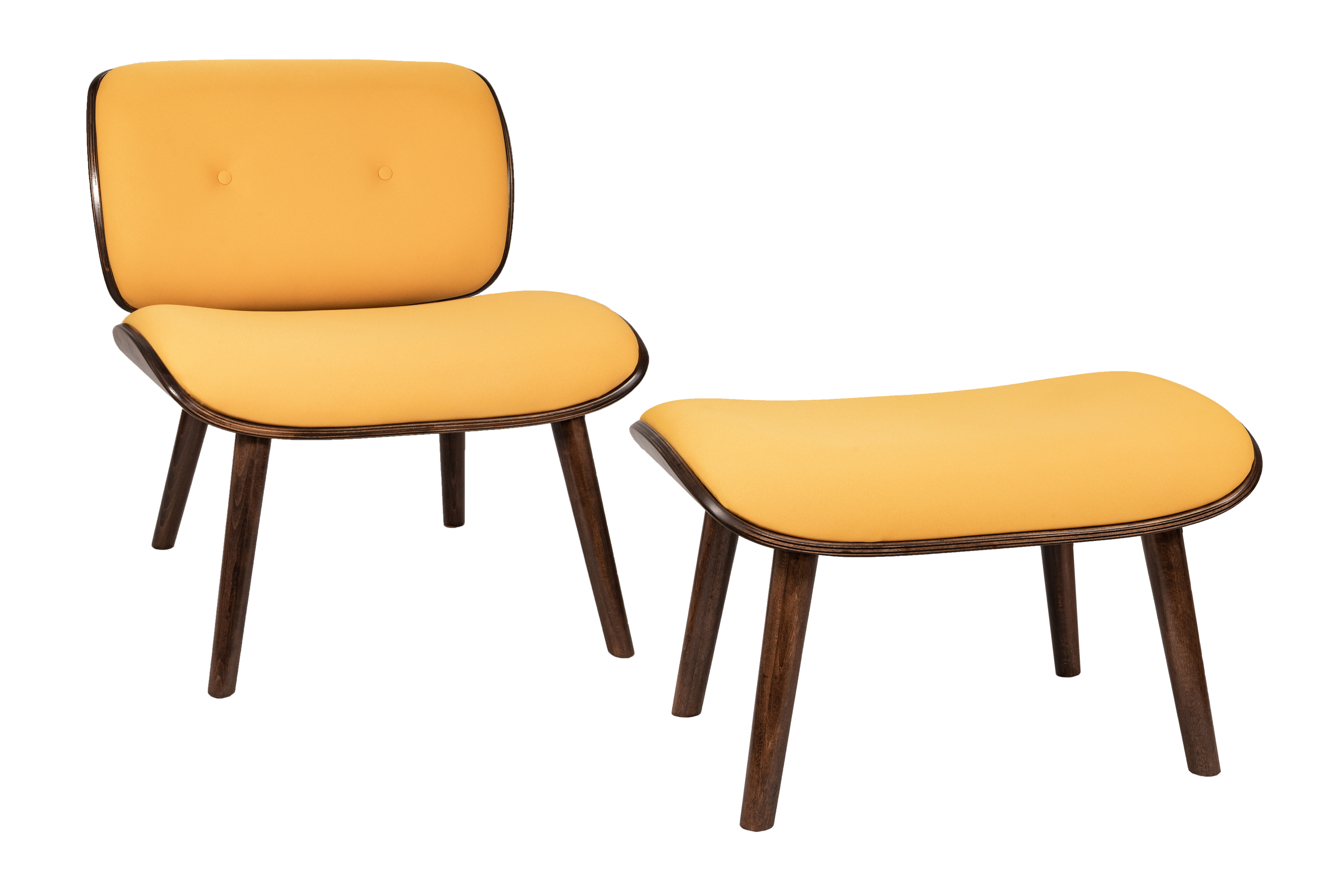 кресло Конда  фреш 23 охра каркас  Орех