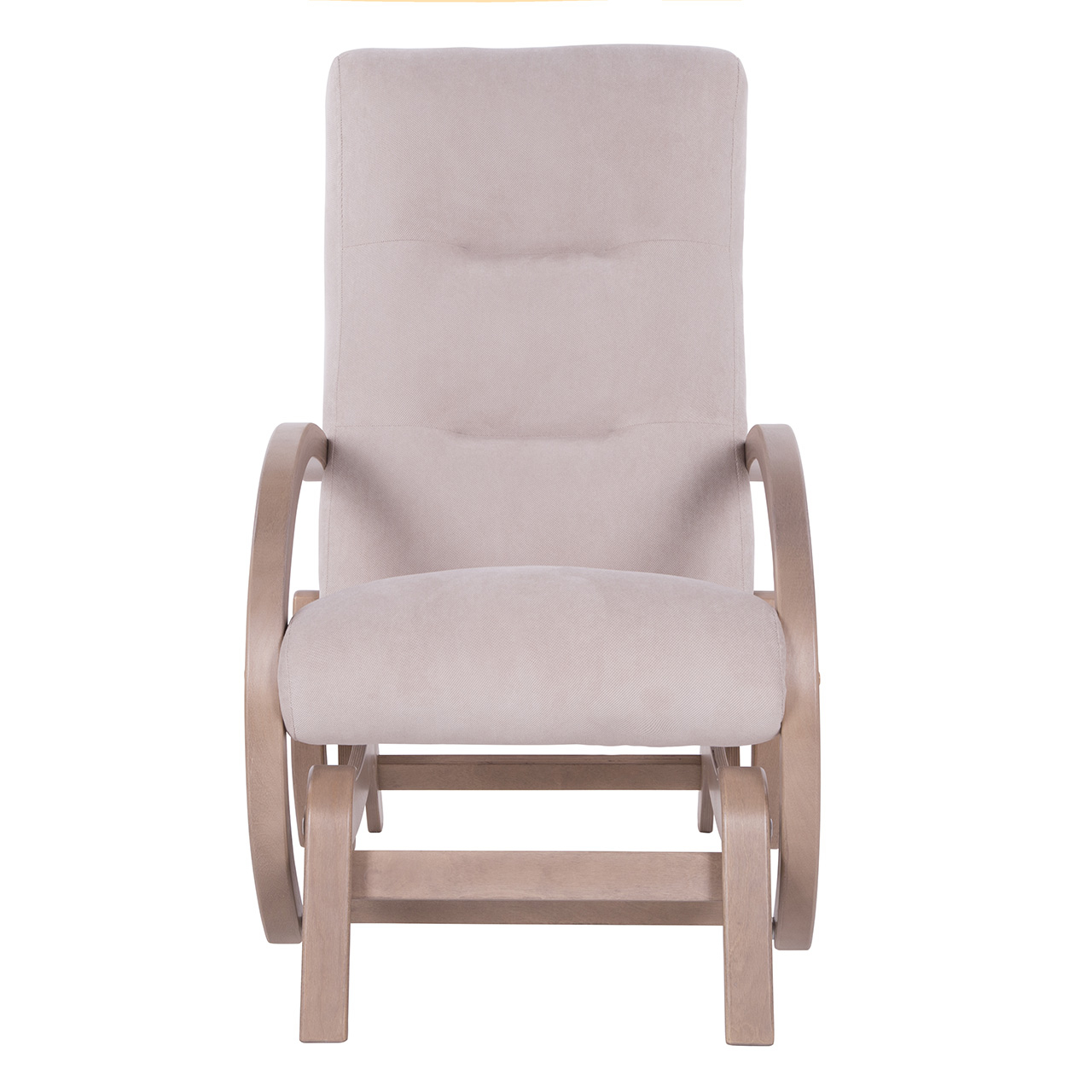 кресло-качалка глайдер Мэтисон Слоновая кость каркас Шимо