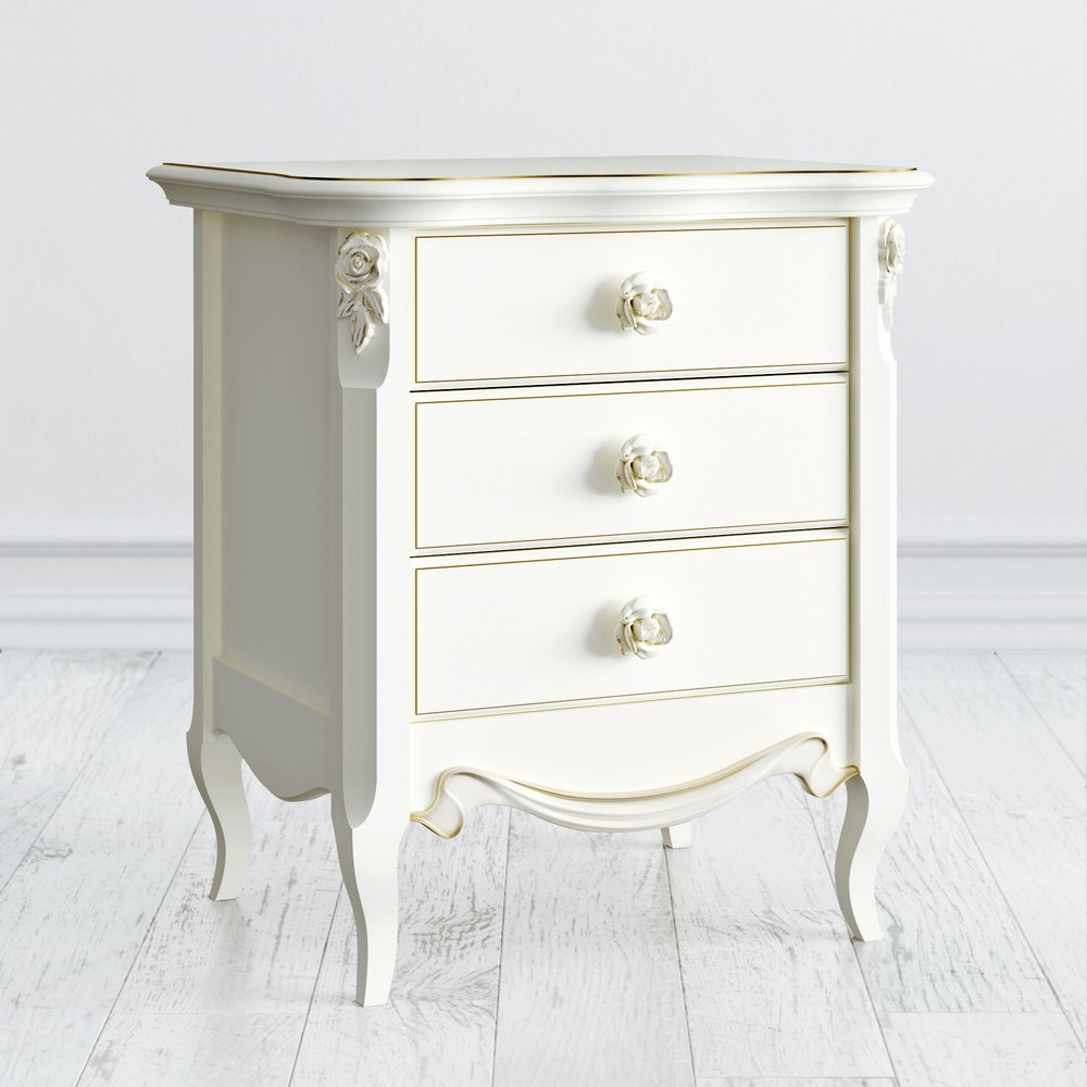 Прикроватная тумба 3 ящика 