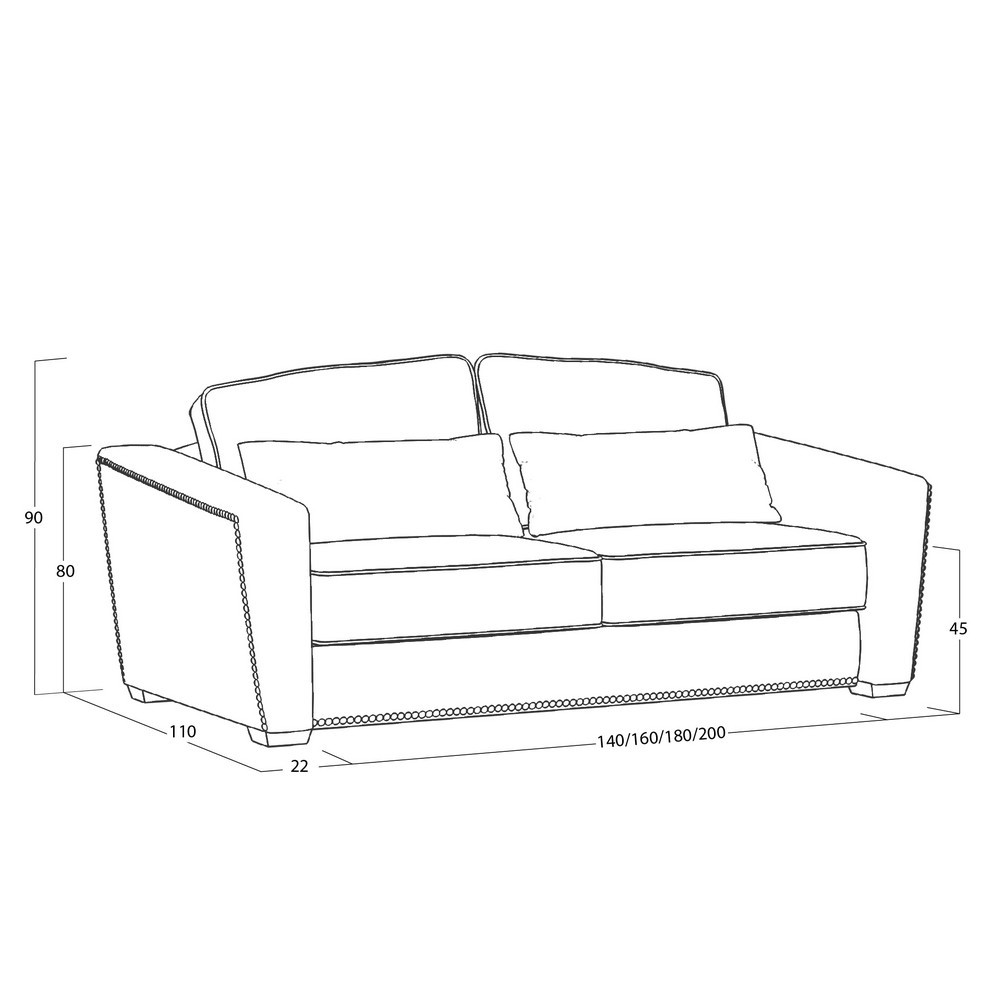 Диван Esten (с механизмом) DEs-I-180-K03-N-B12