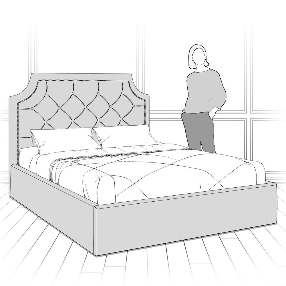 Кровать с подъемным механизмом K09Y-1200-G-B15