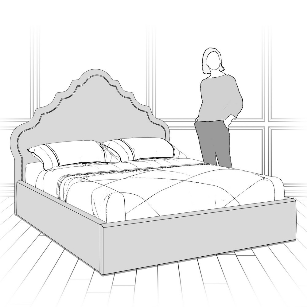 Кровать с подъемным механизмом K08-1200-G-B05