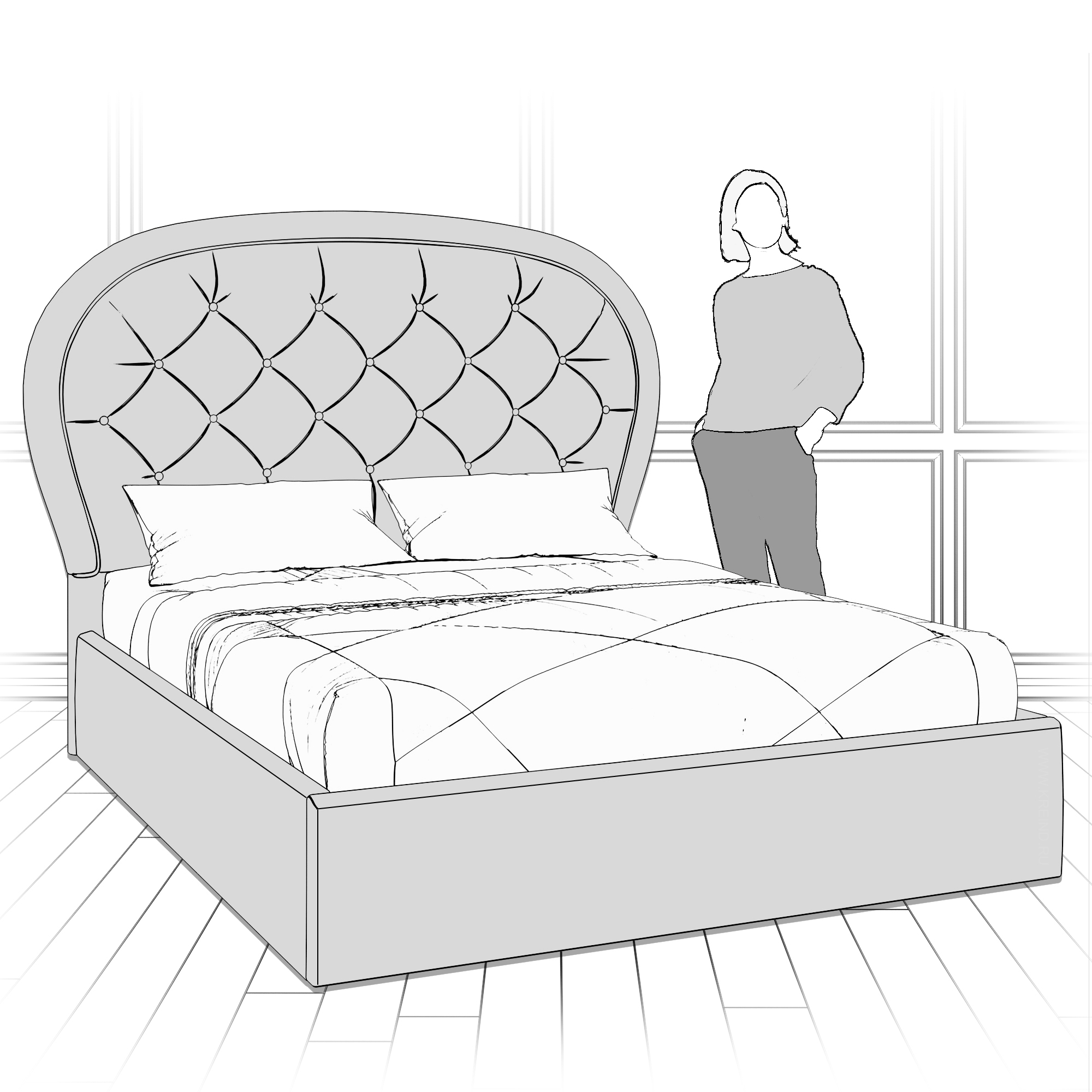 Кровать с подъемным механизмом K50-1200-B14